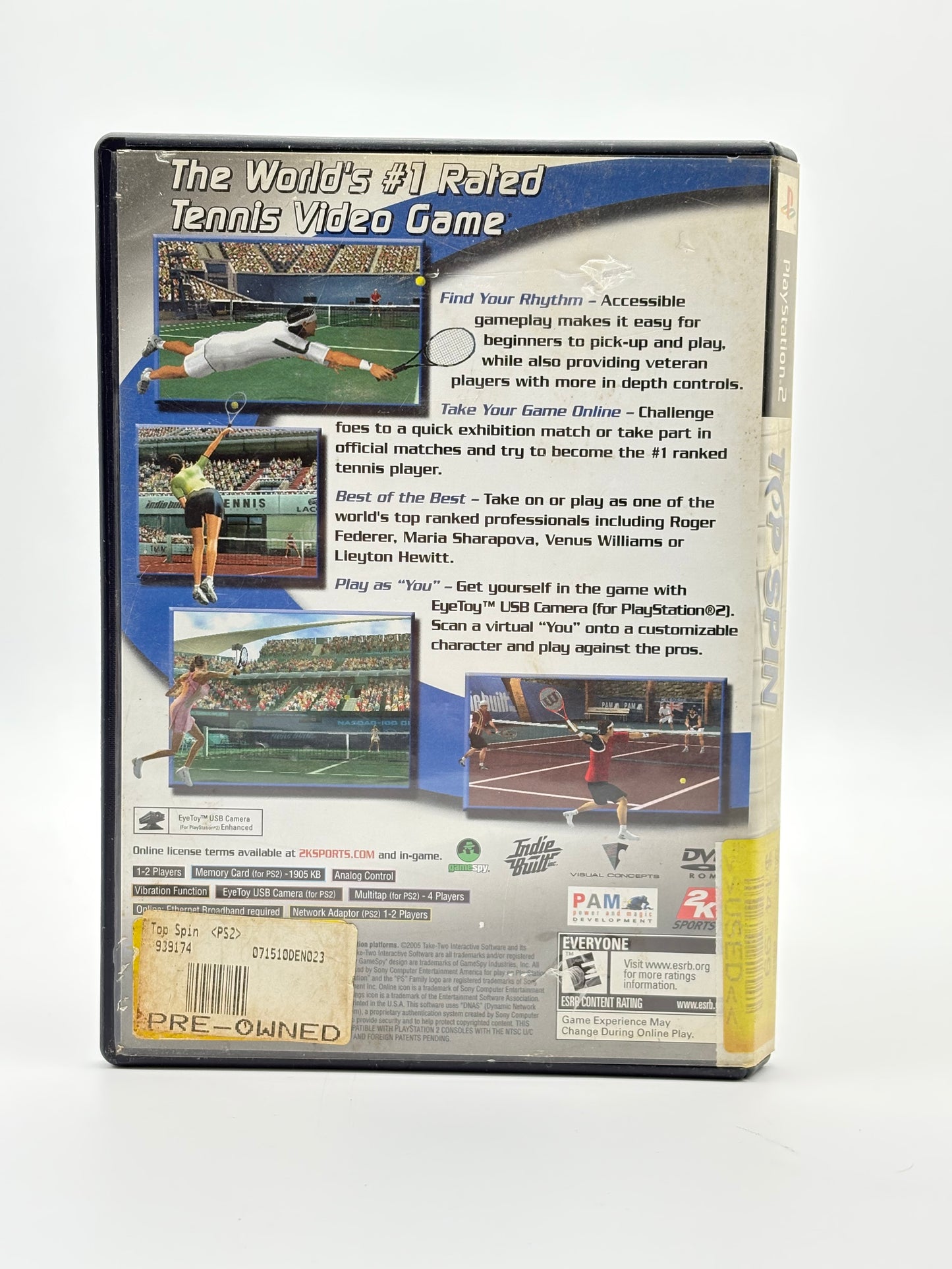 Top Spin - PlayStation 2 PS2