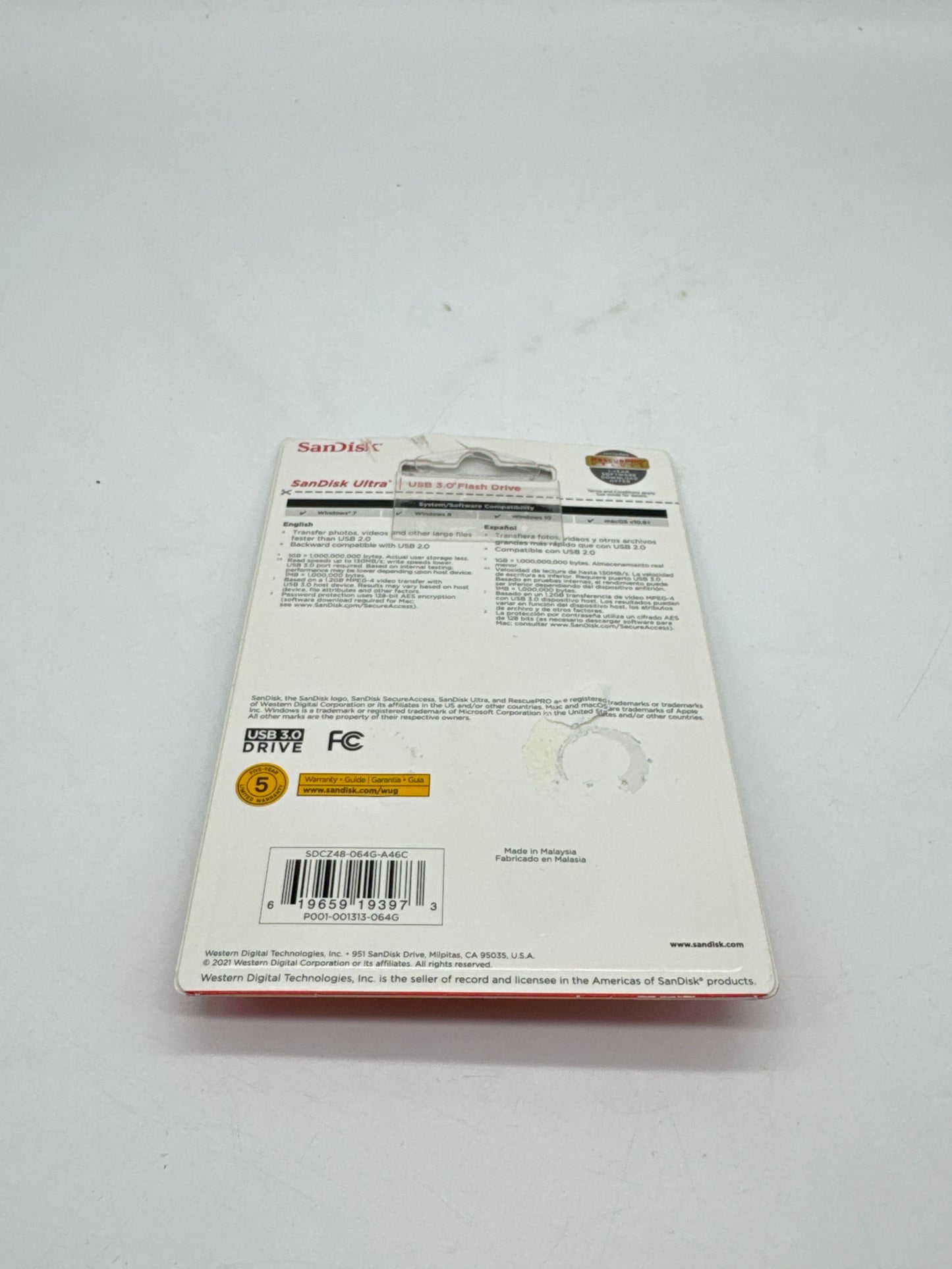 New SanDisk Ultra USB Stick 64GB 3.0 Flash Disk Drive