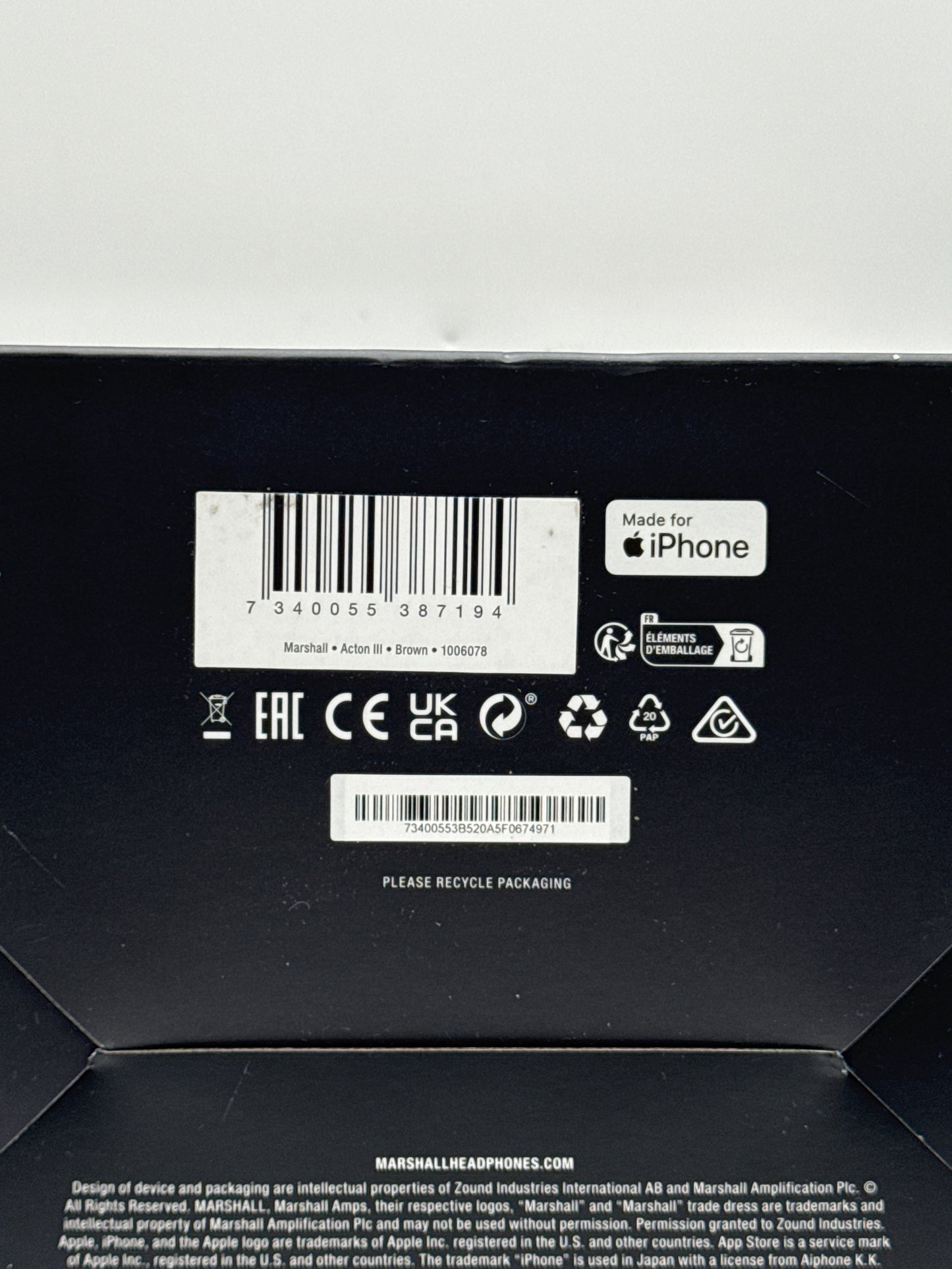 New Marshall Acton III Bluetooth Home Speaker - Brown