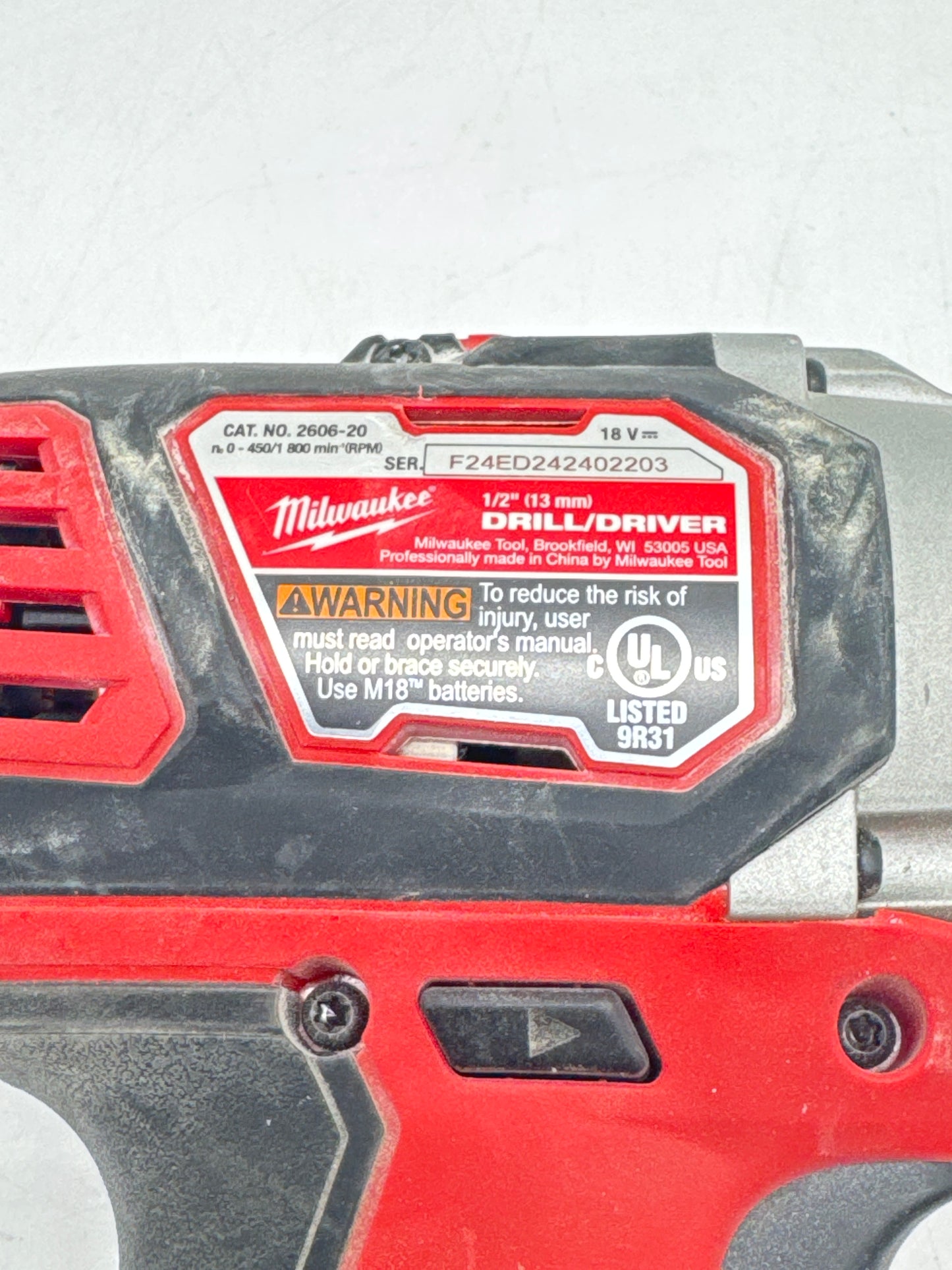 Milwaukee 2606-20 M18 Compact 1/2" Drill Driver - Tool Only