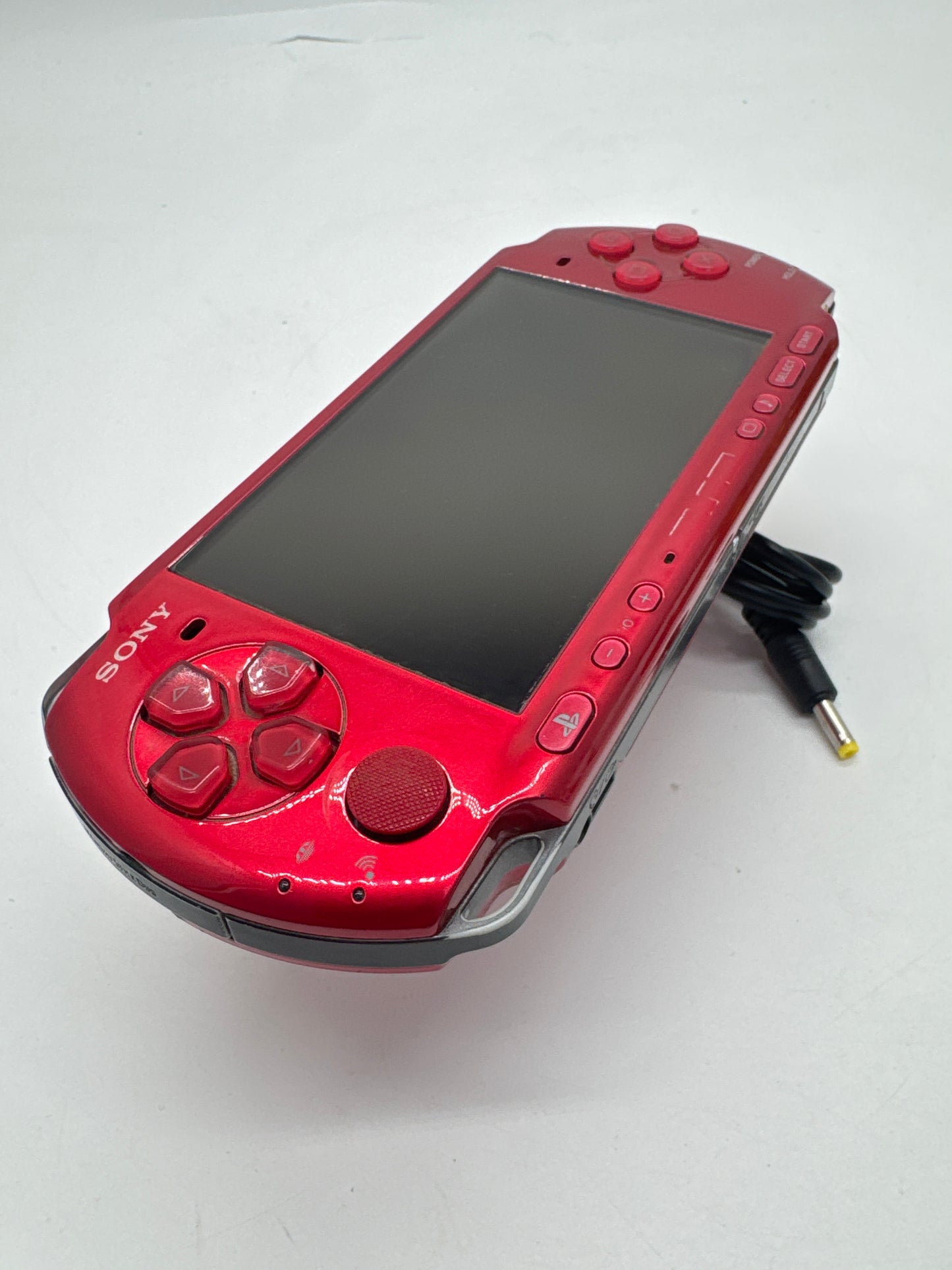 Sony PSP-3000 Red Console #60 w/ 1200mAh Battery & Charger
