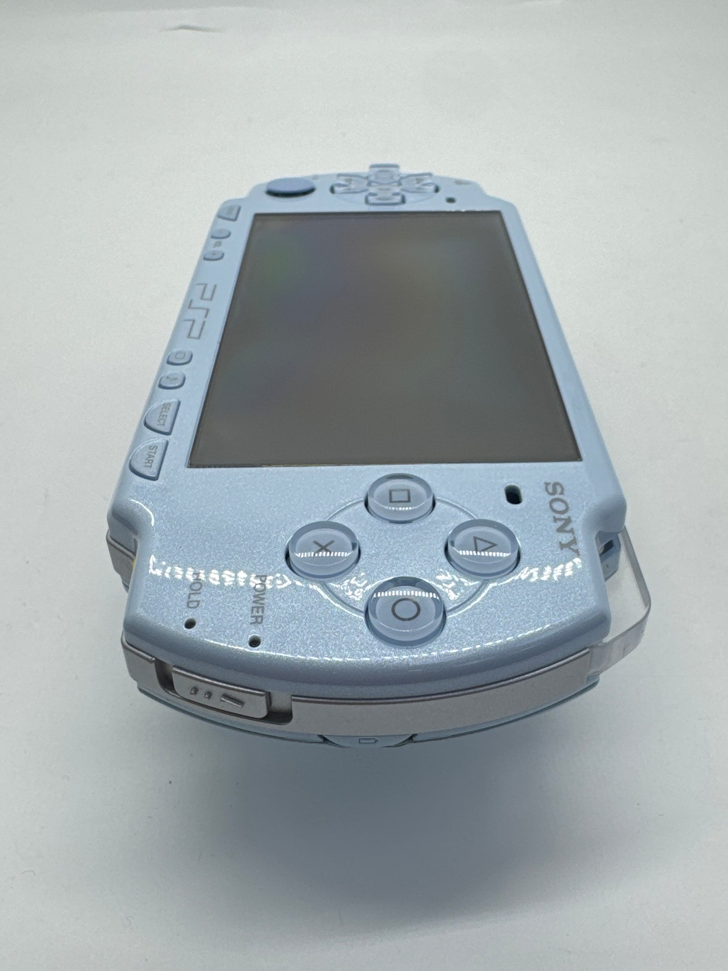 Sony PSP-2001 Felicia Blue Console w/ 1200mAh Battery #93 BAD SCREEN AS IS READ