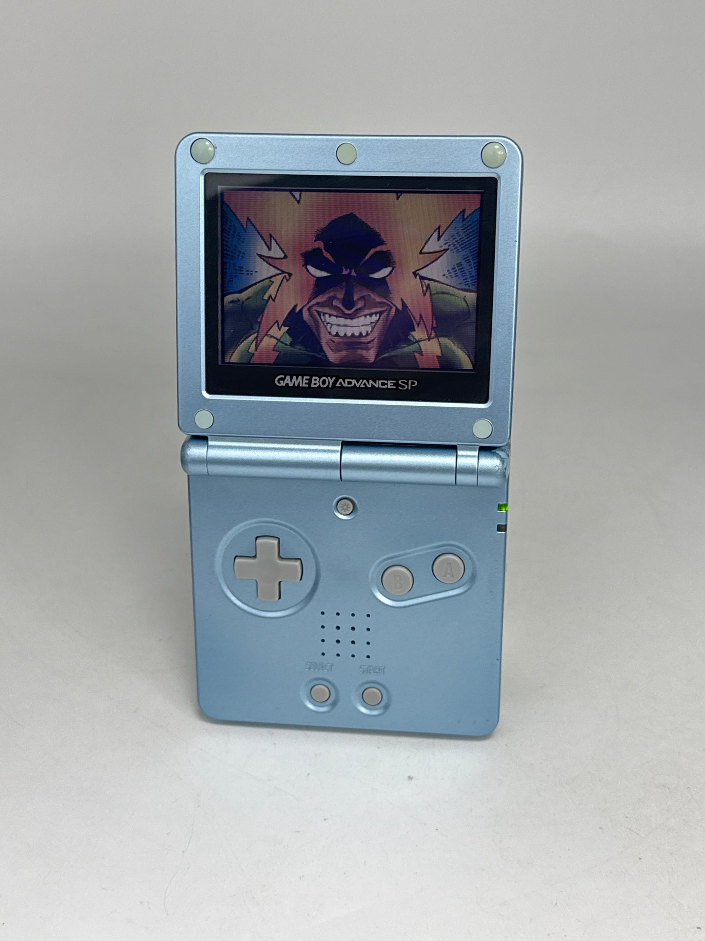 Nintendo Game Boy Advance SP AGS-001 Pearl Blue Console Only #404