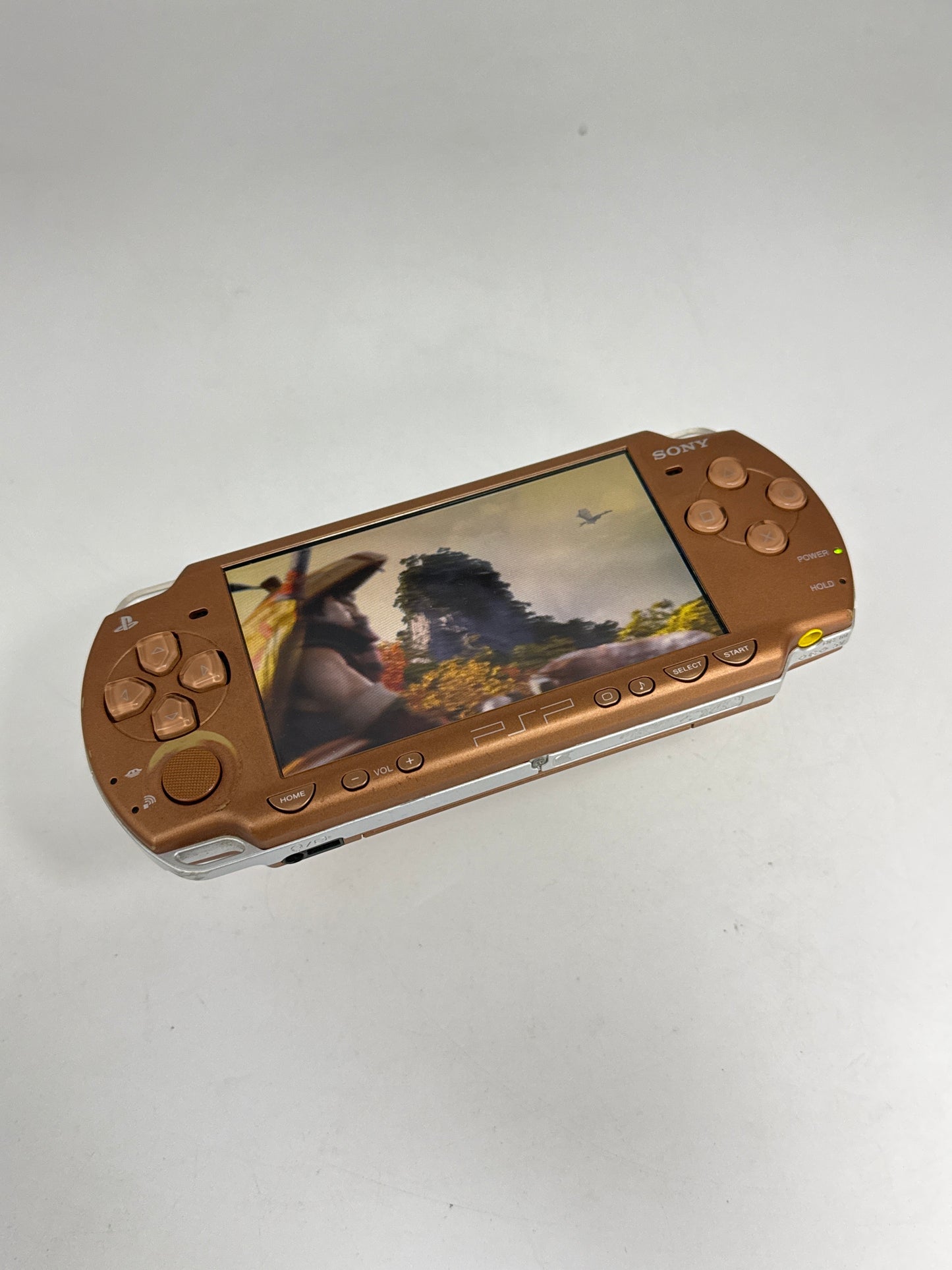 Sony PlayStation Portable PSP-2000 Matte Bronze Console #379 w/2400mAh Battery