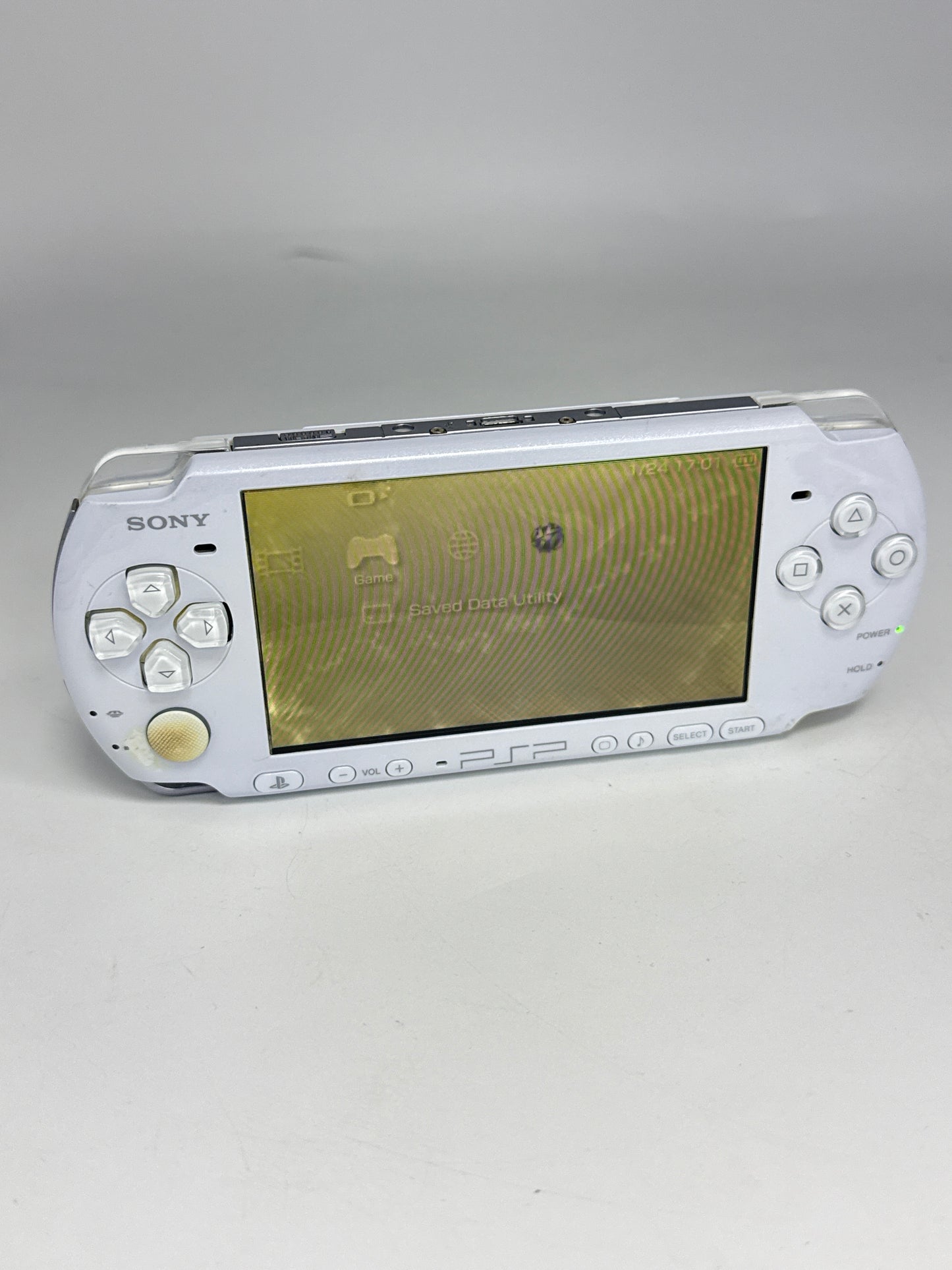 Sony PSP-3000 White Console #284 BAD DISPLAY & BAD DISC DRIVE AS IS