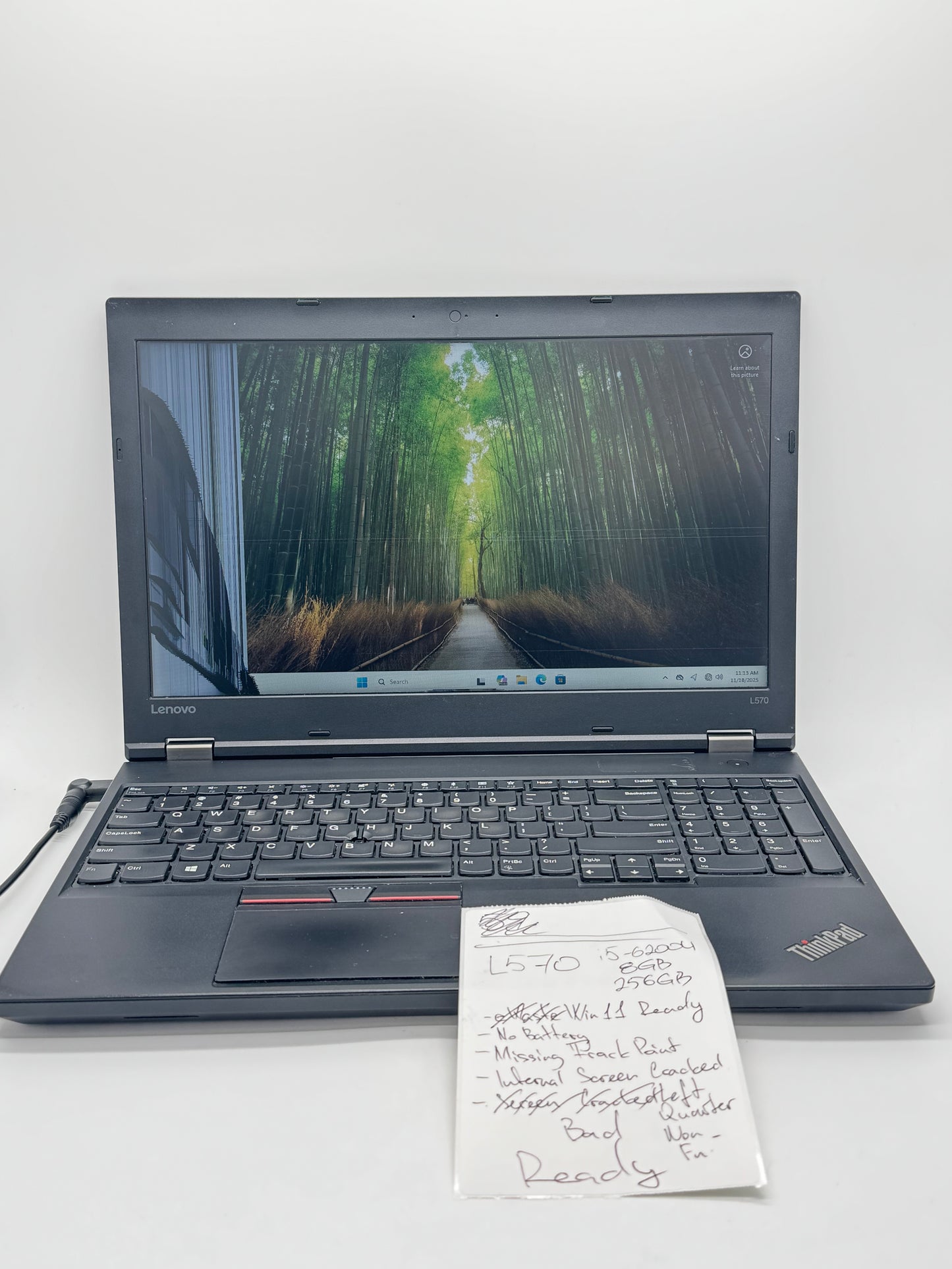 Lot of 9 Faulty Lenovo ThinkPads L570 8GB RAM Intel i5-6200U AS IS READ