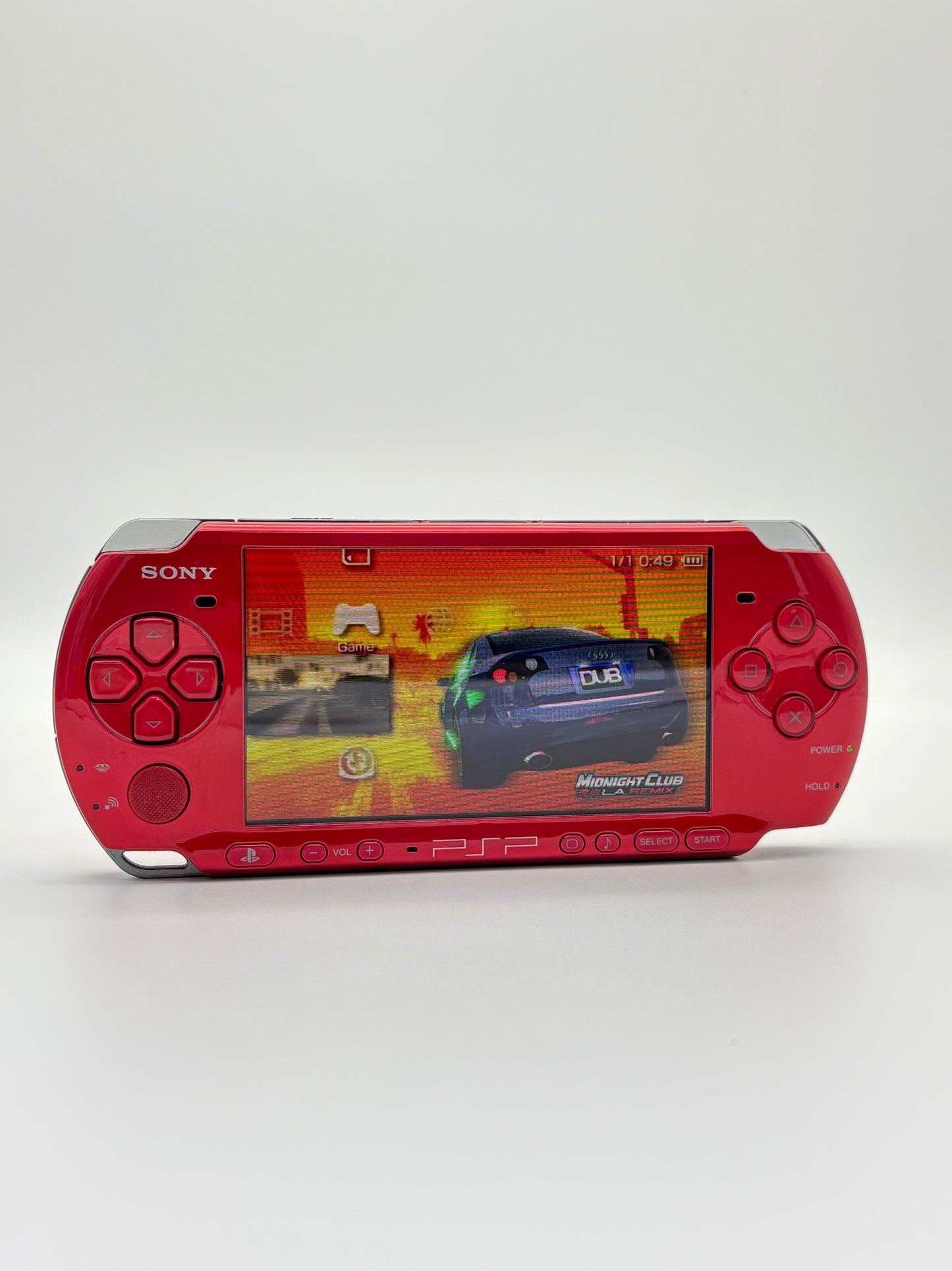 Sony PSP-3000 Red Console #210 w/2400 mAh Battery
