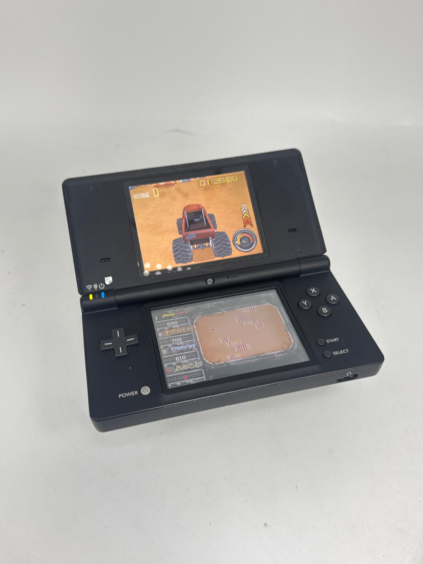Nintendo DSi TWL-001(USA) Black Console Only #357 Spots on Top Display AS IS