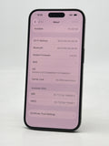 Unlocked Apple iPhone 15 Pro A2848 128GB Black 88% BH - Lines On screen image 2