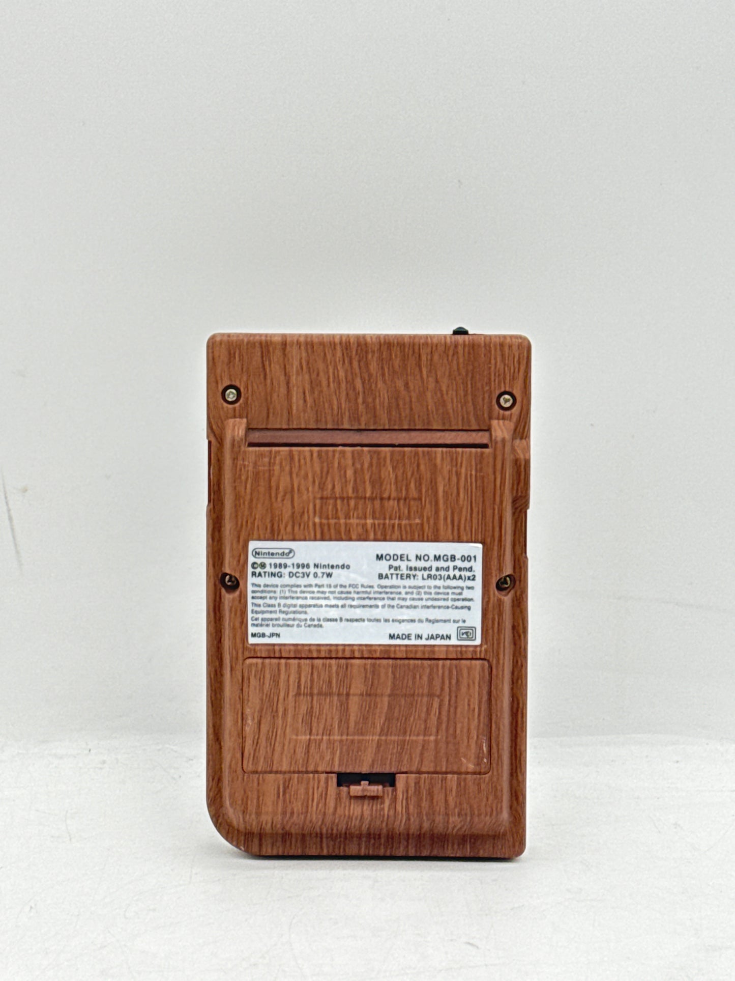 Nintendo Game Boy System - MGB-001 (Wood - Rare)