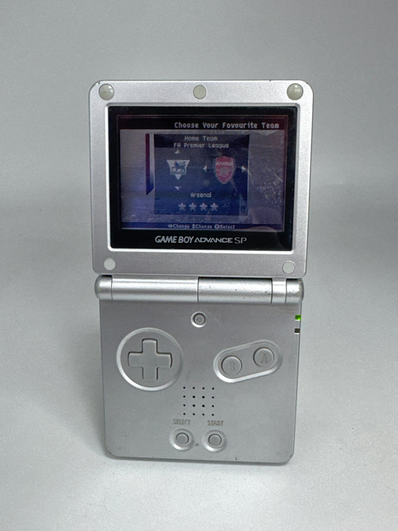 Nintendo Game Boy Advance SP AGS-001 Silver Console with Charging Cable