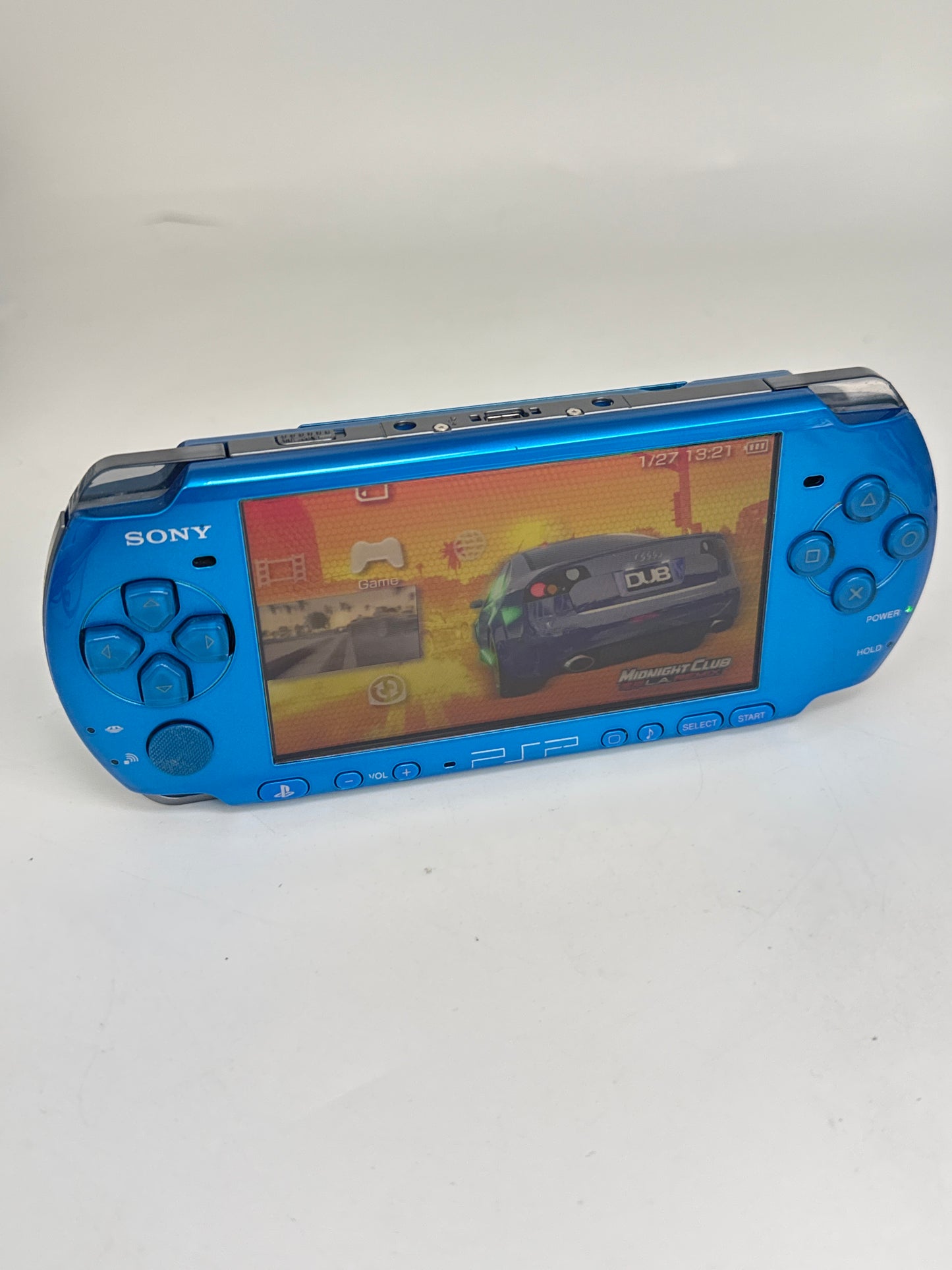 Sony PSP-3000 Blue Console #290 w/ 1200mAh Battery No Charger
