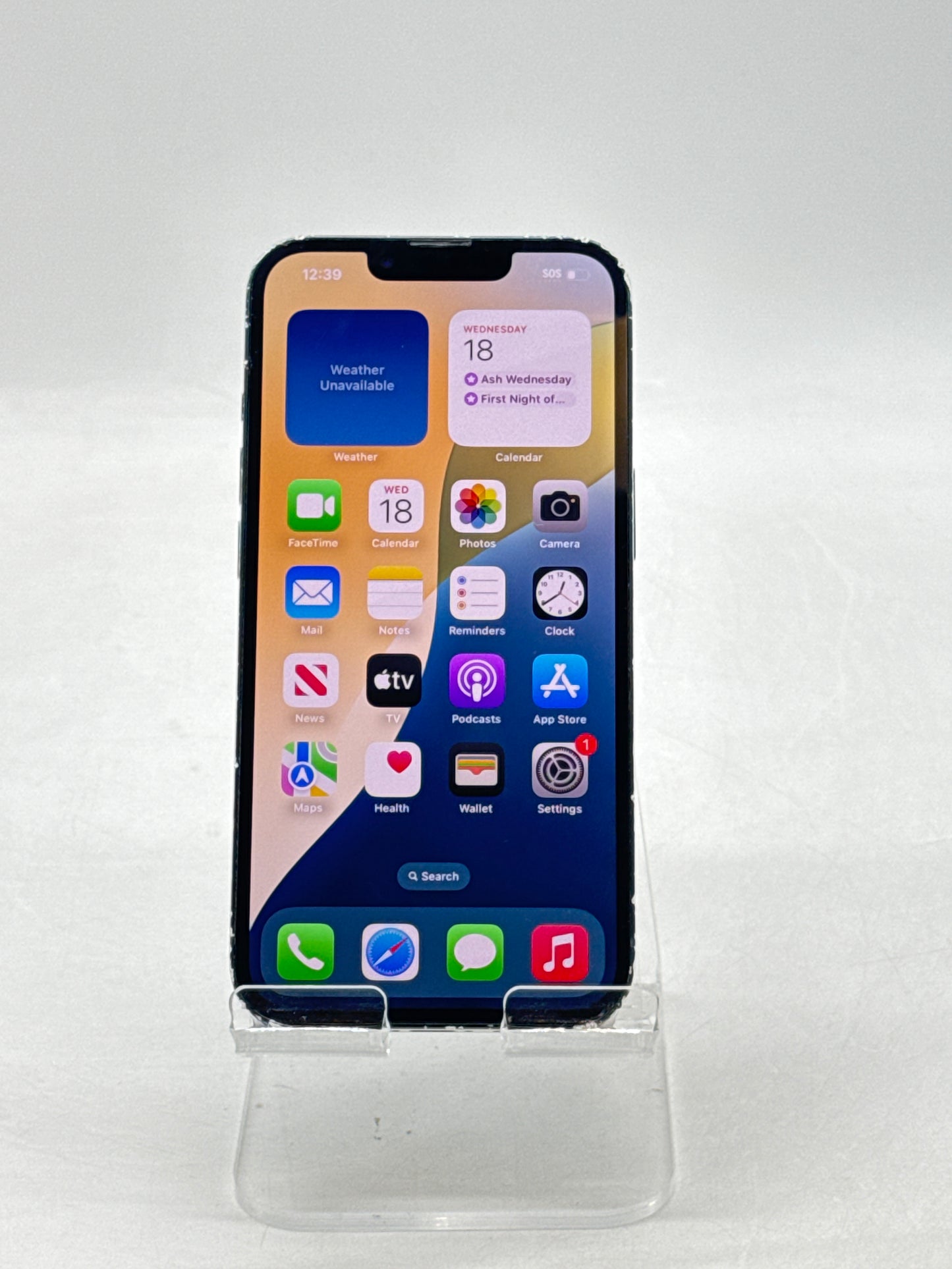 US Sprint/T-Mobile Apple iPhone 13 A2482 128GB 88% Battery Health - Cracked Back