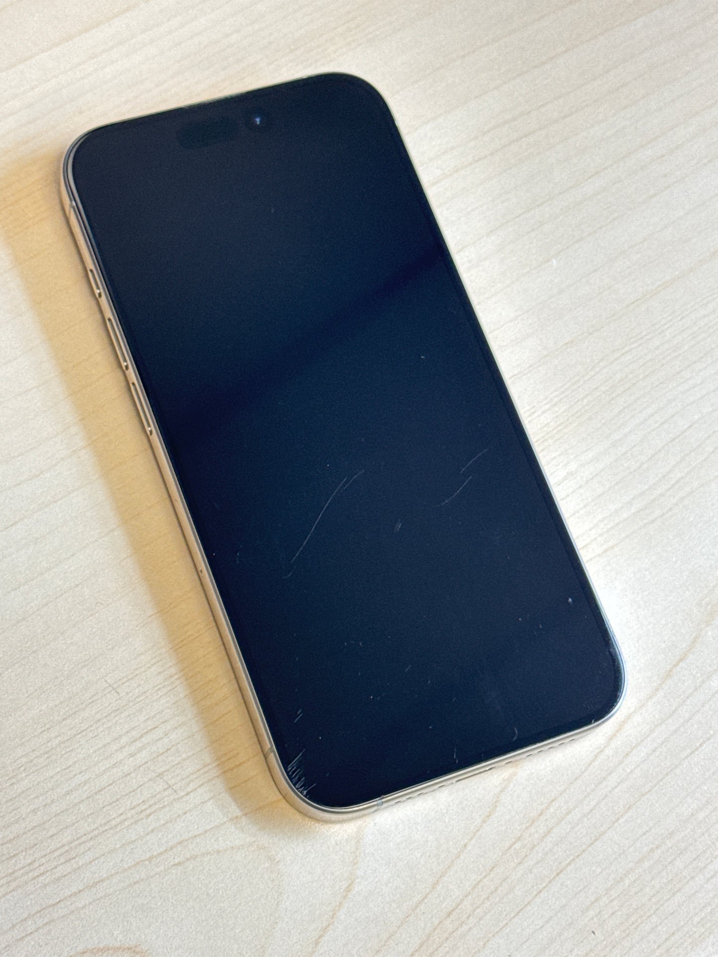 Unlocked Apple iPhone 15 Pro A3102 128GB Natural Titanium - Service Battery 78%