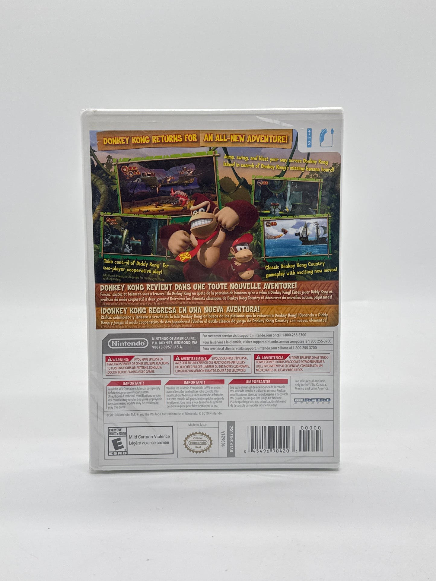 Donkey Kong Country Returns (Nintendo Wii Selects) Brand New/Factory Sealed