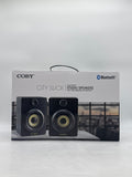 Coby CSTW500BLK Bluetooth Wireless Stereo Speakers Bookshelf Style NEW SEALED image 1