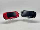 Sony PSP-3000 Lot of 2 Black & Red Handheld Console For Parts image 1