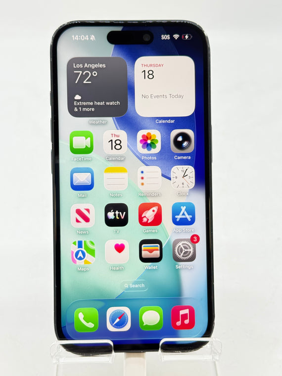 T-Mobile Apple iPhone 16 6.1" A3081 128GB Black For Parts #317