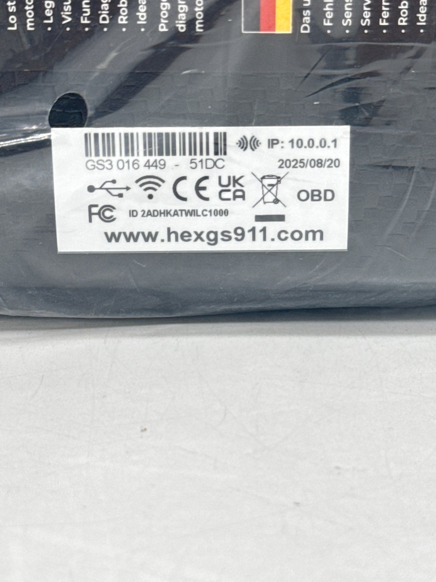 New Hex Innovate GS-911wifi Enthusiast 10-pin BMW diagnostic tool