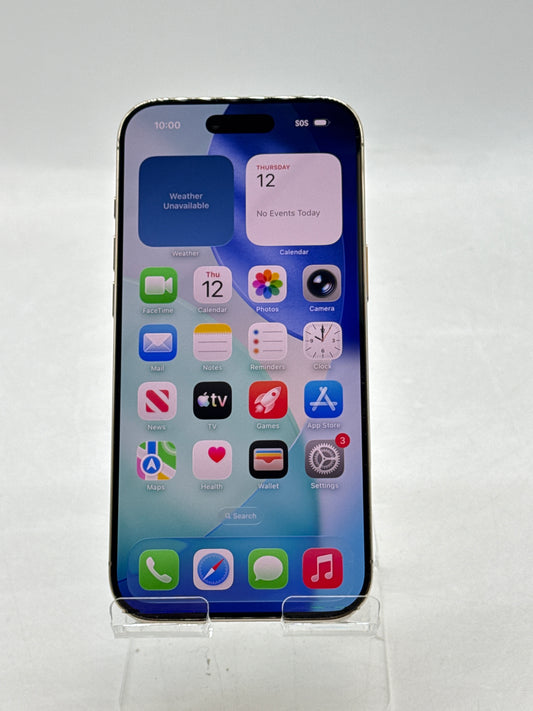 US Cricket Apple iPhone 17 Air A3260 512GB Light Gold 100% Battery Health