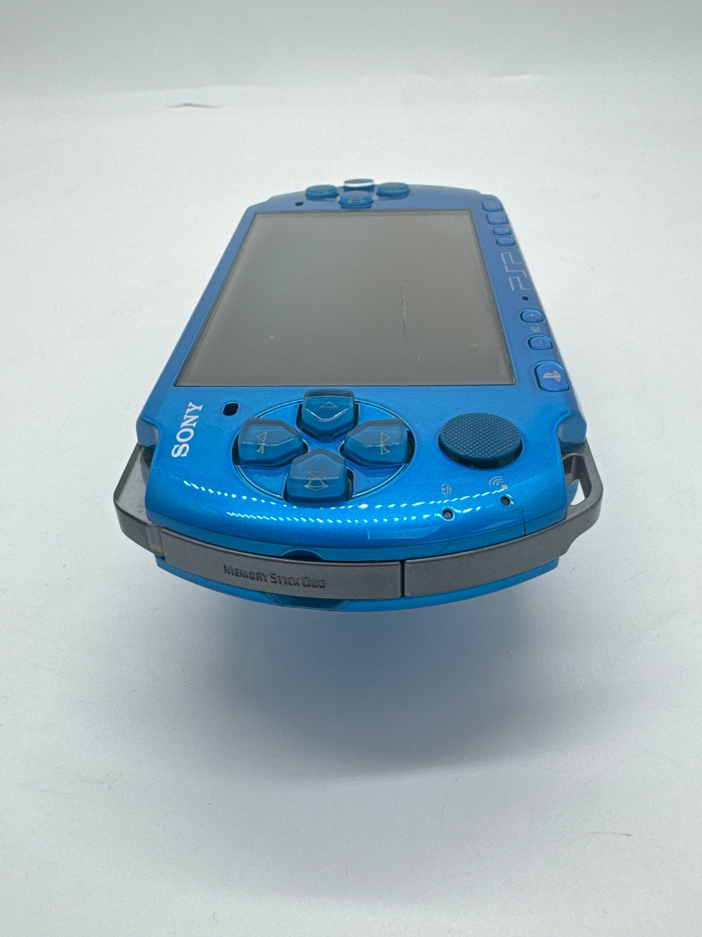Sony PSP-3000 Metallic Blue Console Only #97 No Battery No Battery Lid AS IS