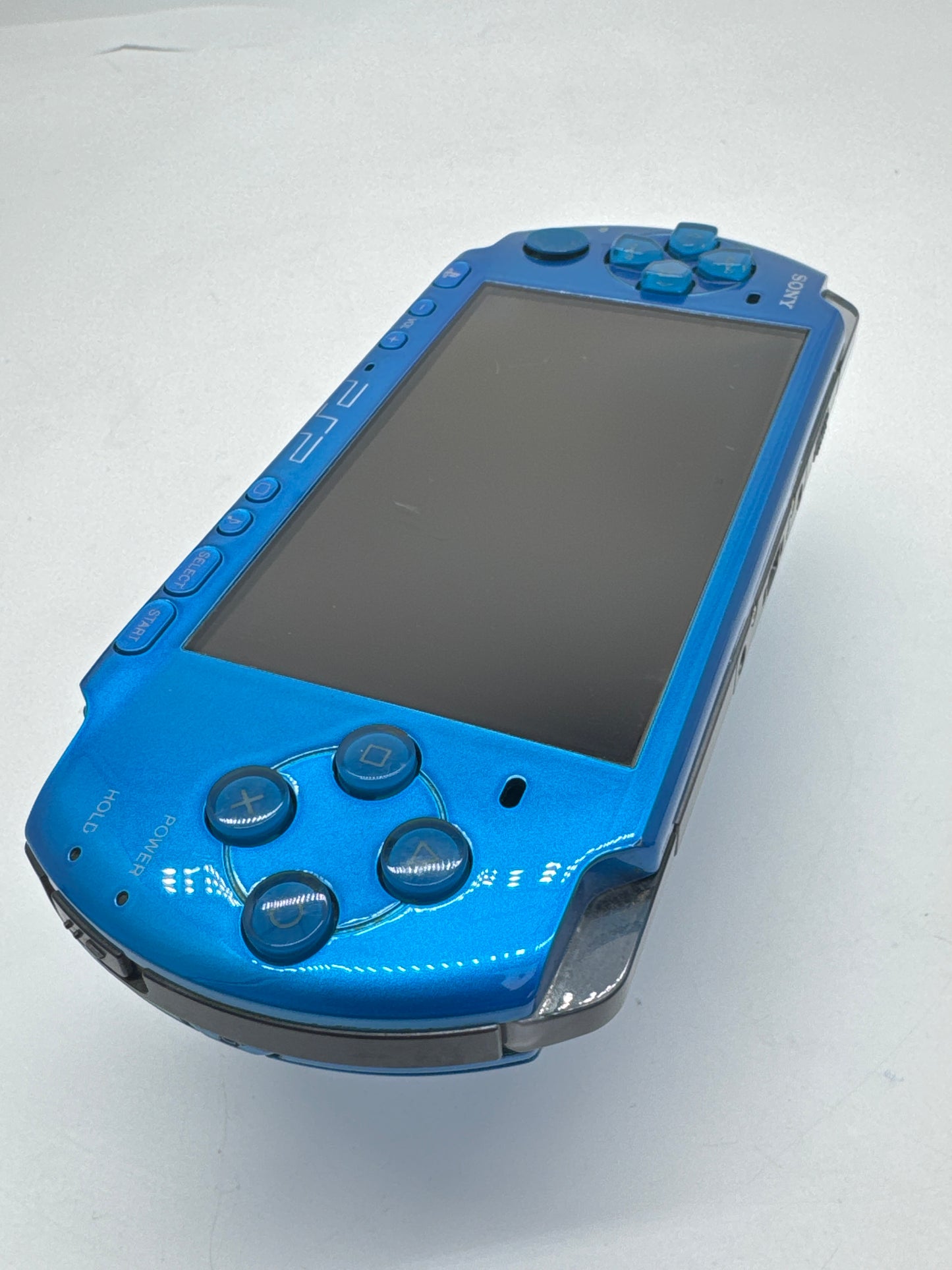 Sony PSP-3000 Blue Console #292 w/ 1200mAh Battery No Charger
