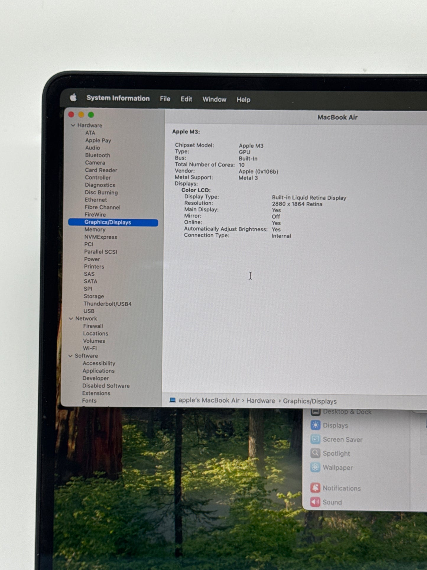 2024 Apple MacBook Air 15.3" A3114 M3 8C-CPU 10C-GPU 512GB SSD 8GB RAM