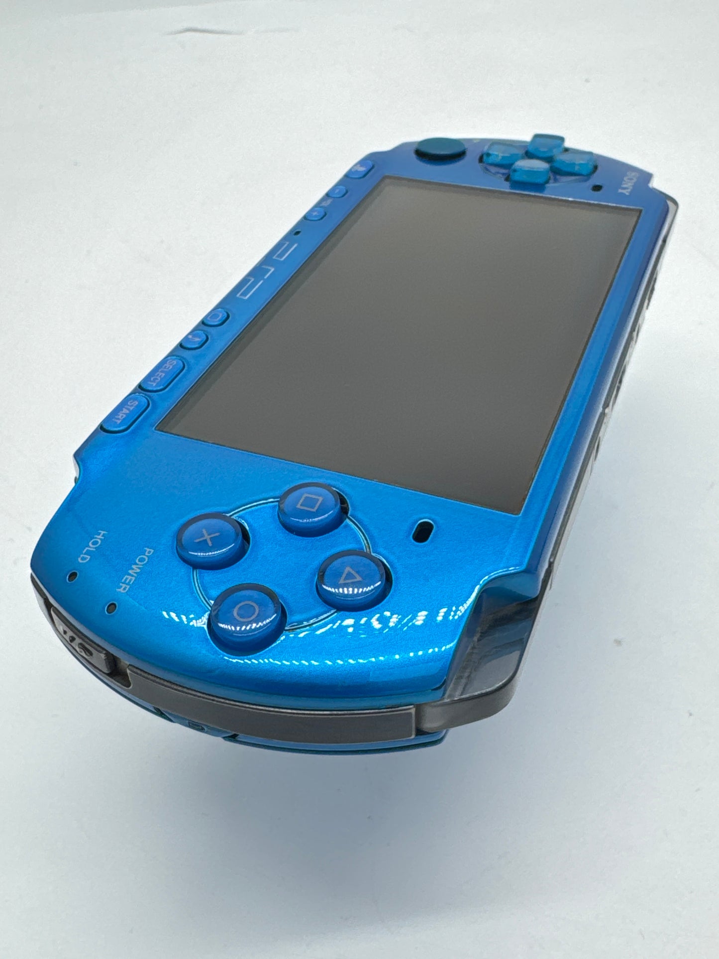 Sony PSP-3000 Blue Console #65 w/ 1200mAh Battery No Charger
