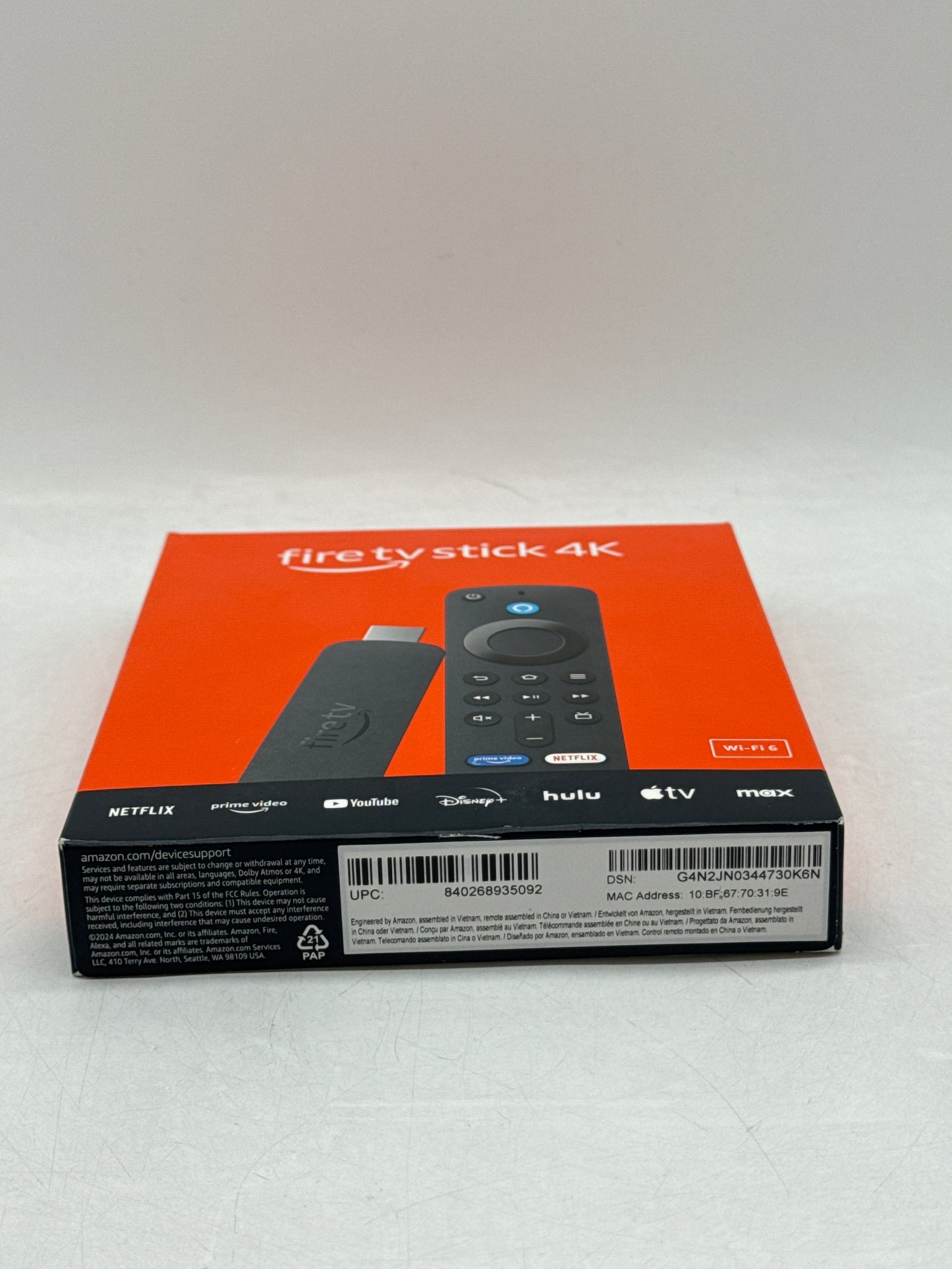New Amazon Fire TV Stick 4K UHD Streaming Media Player & Alexa Remote