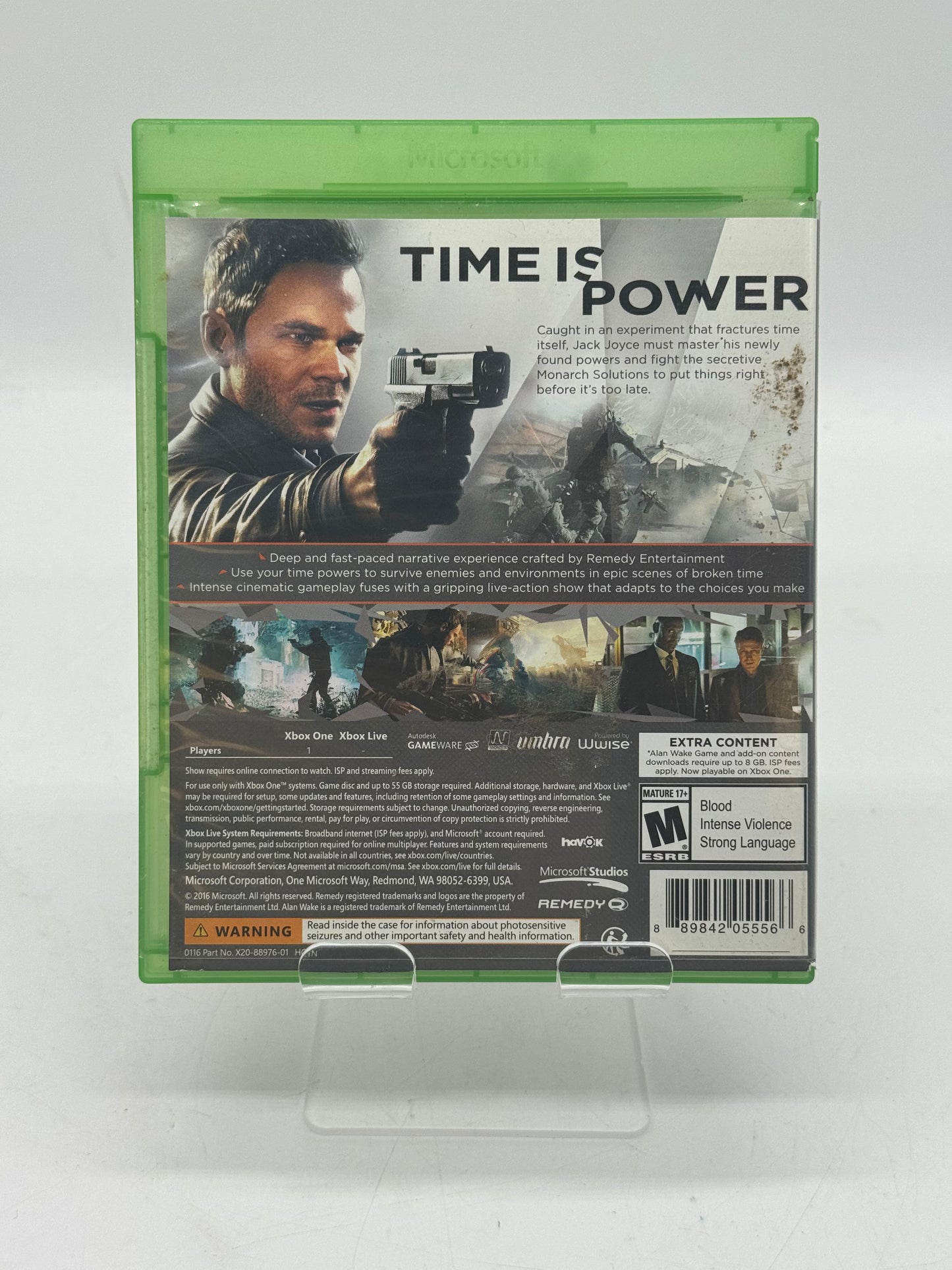 Quantum Break Xbox One / Xbox One S / Xbox One X / Xbox Series S/X Game Disc with Original Box