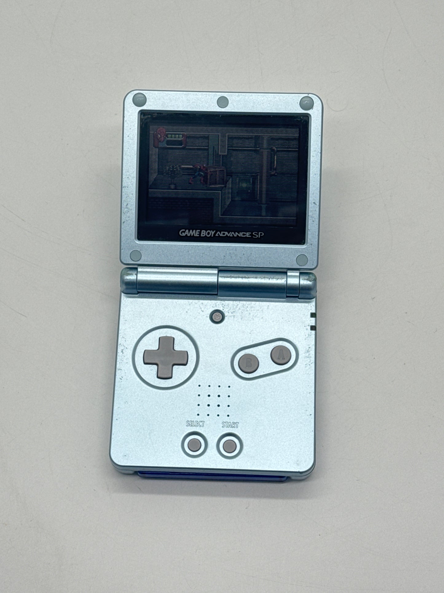Nintendo Game Boy Advance SP AGS-001 Blue Console #649 w/ Charger