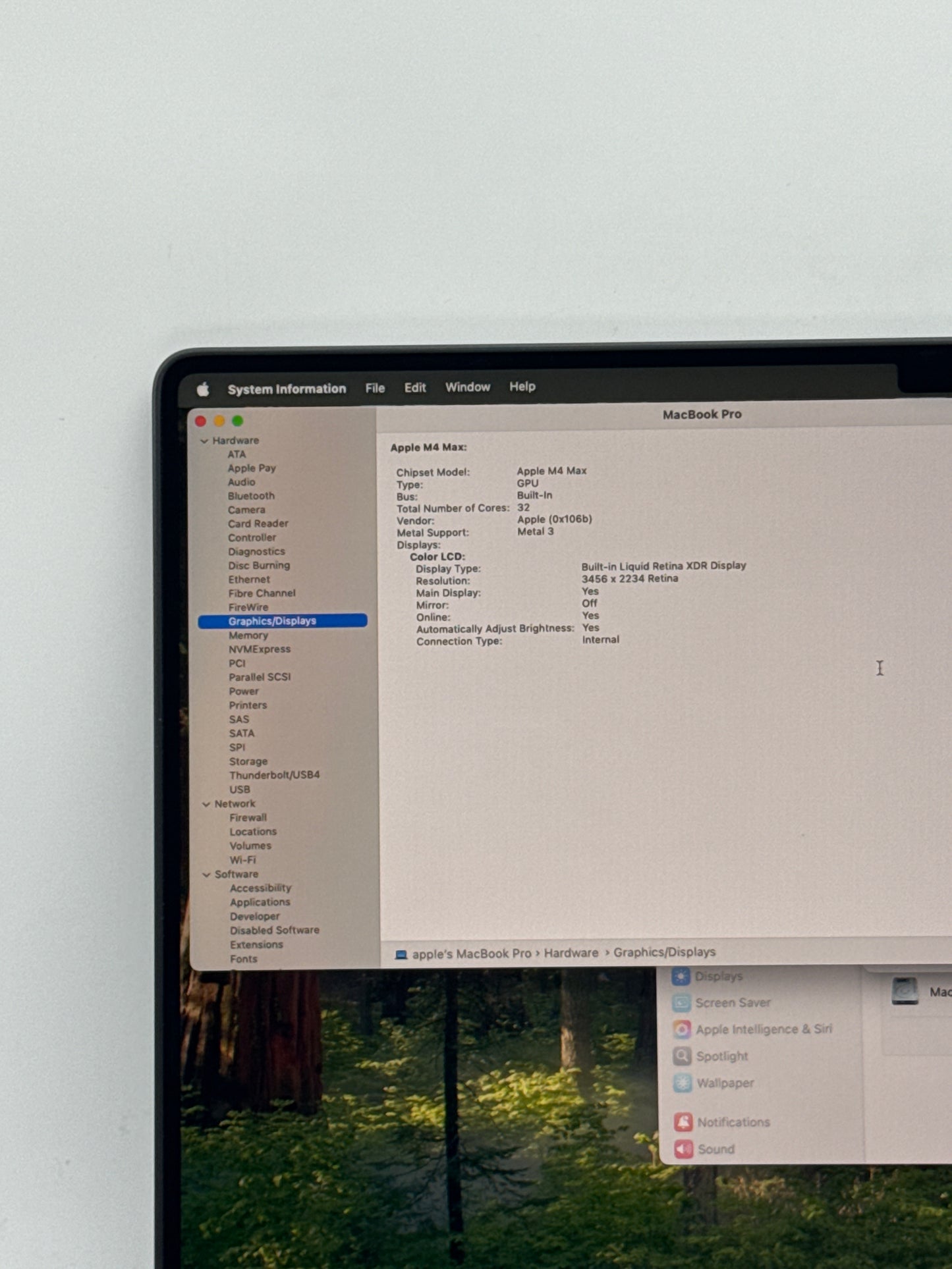 2024 Apple MacBook Pro 16.2" A3186 Apple M4 Max 14C-CPU 32C-GPU 1TB SSD 36GB RAM