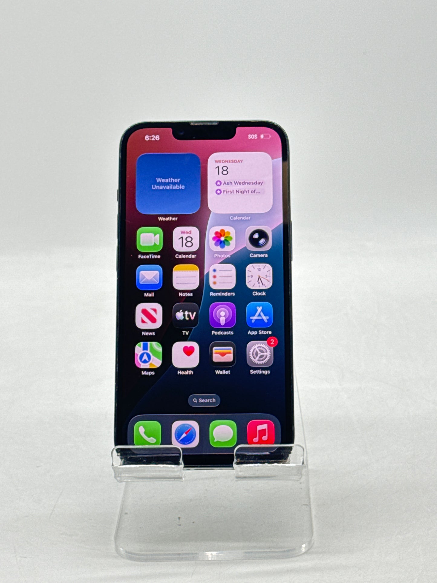 US Sprint/T-Mobile Apple iPhone 14 A2649 128GB Midnight 98% Battery Health