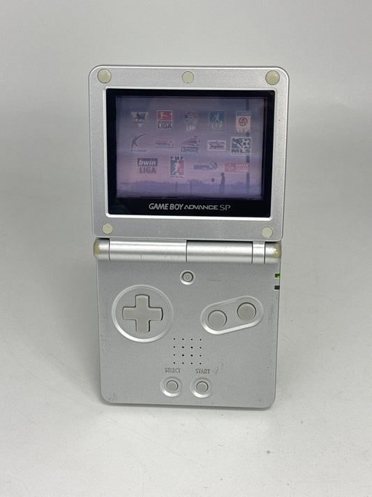 Nintendo Game Boy Advance SP AGS-001 Silver Console Only #403 BAD READ AS IS
