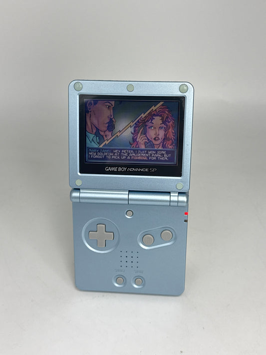 Nintendo Game Boy Advance SP AGS-001 Pearl Blue Console Only #401