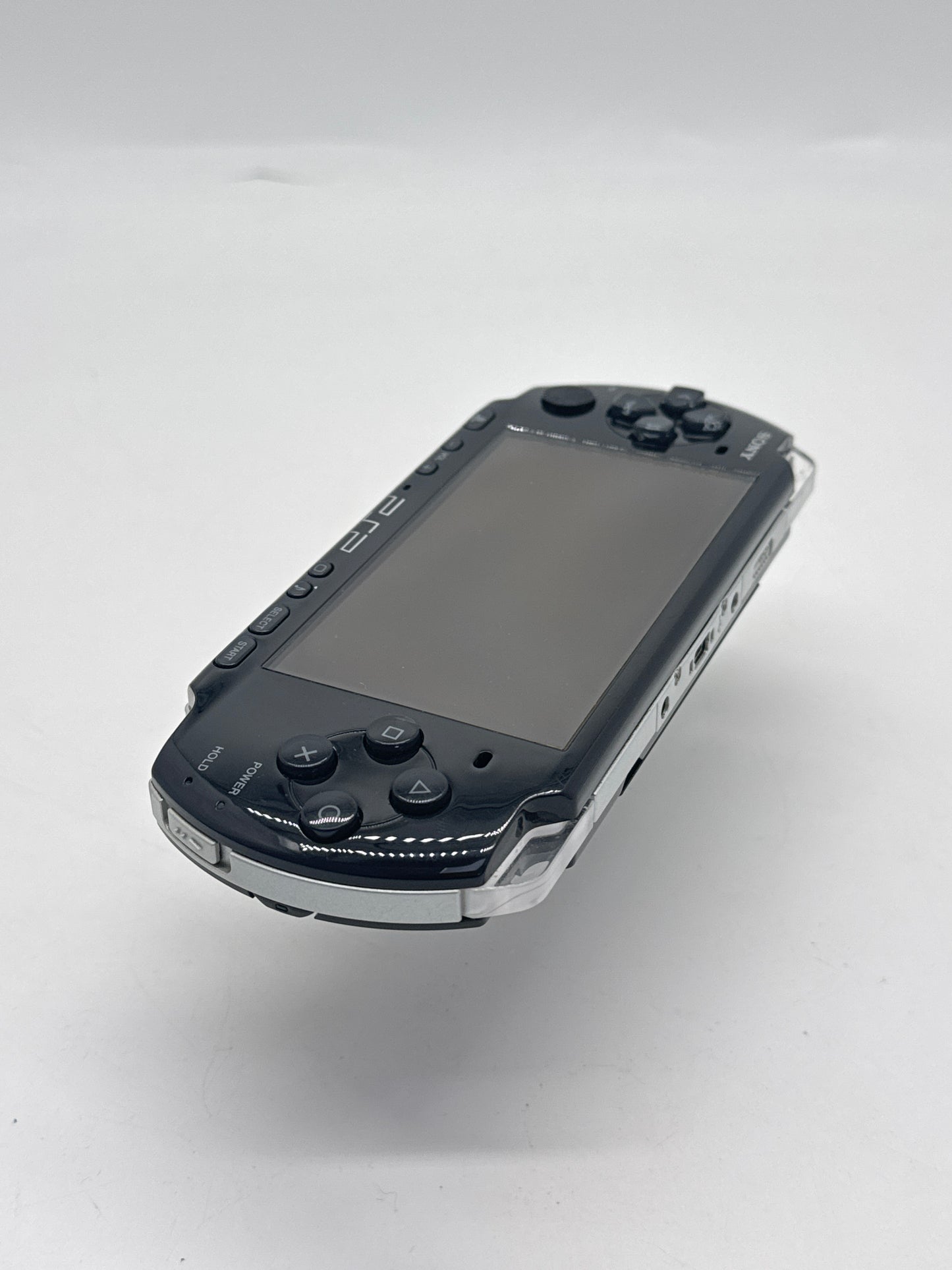 PlayStation Portable PSP-3000 Piano Black Console #671 - Missing Battery Lid - Bad UMD