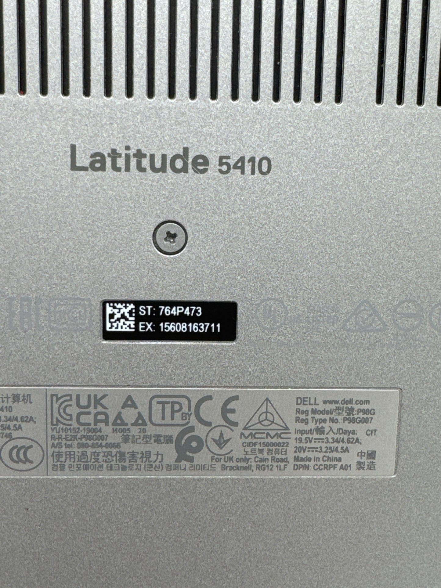 Dell Latitude 5410 14.0" FHD intel Core i7-10610U 1.80GHz 16GB RAM 256GB SSD