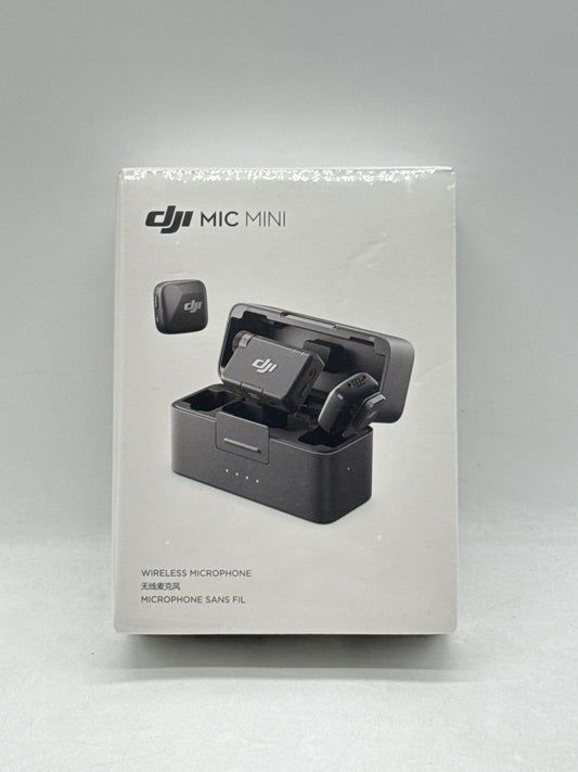 Brand New DJI Mic Mini DMMR01 2 TX 1 RX Charging Case Microphone Reciever
