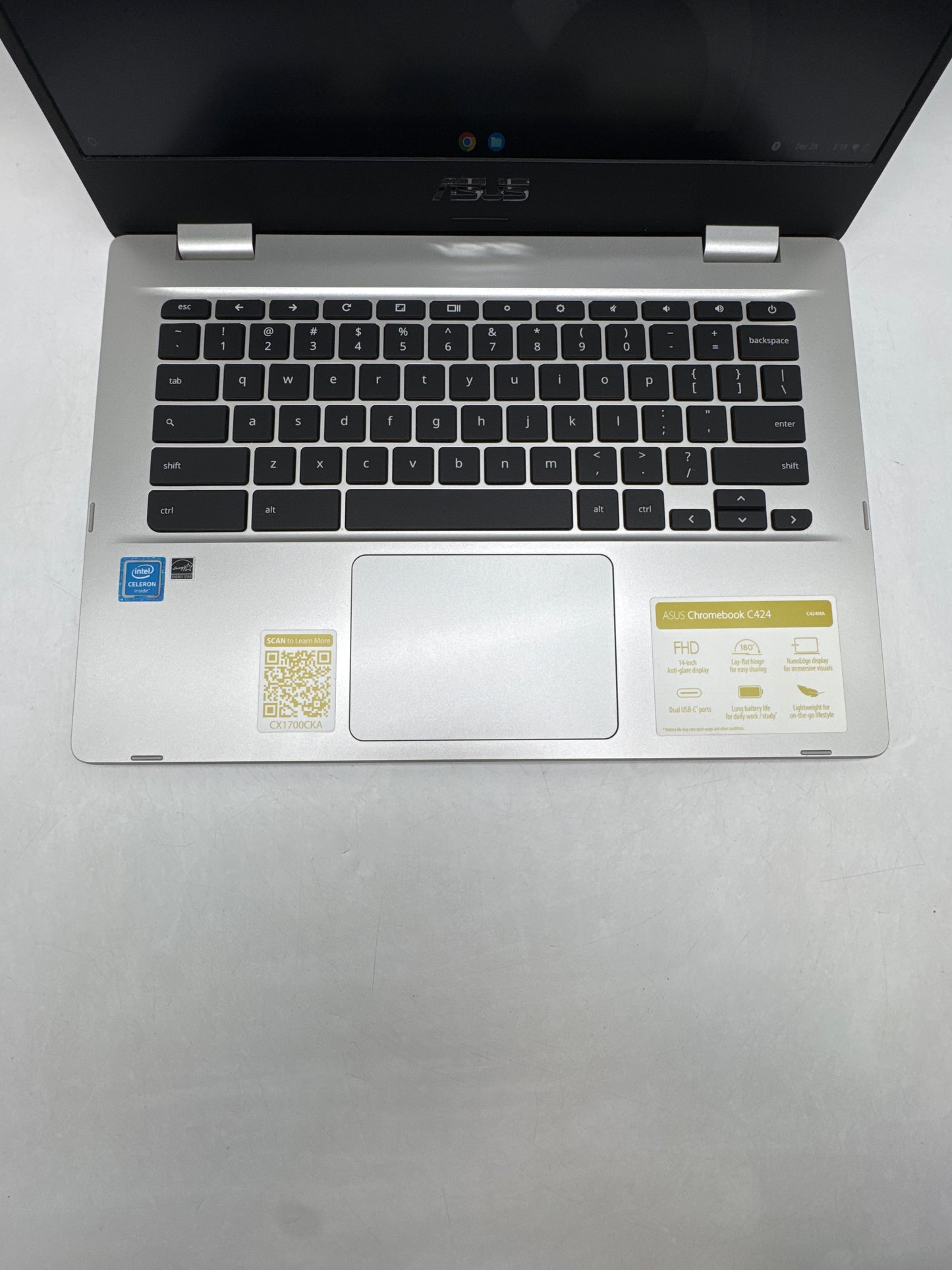 ASUS ChromeBook C424M 14" FHD Intel Celeron N4020 1.1GHz 64GB 4GB RAM