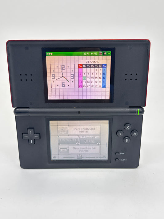 Nintendo DS Lite USG-001 Red & Black Console Only #68 READ AS IS