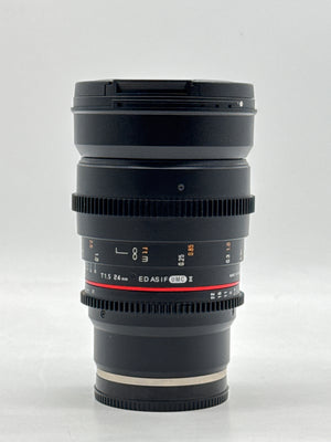 Rokinon 24mm T1.5 ED AS IF UMC II Lens