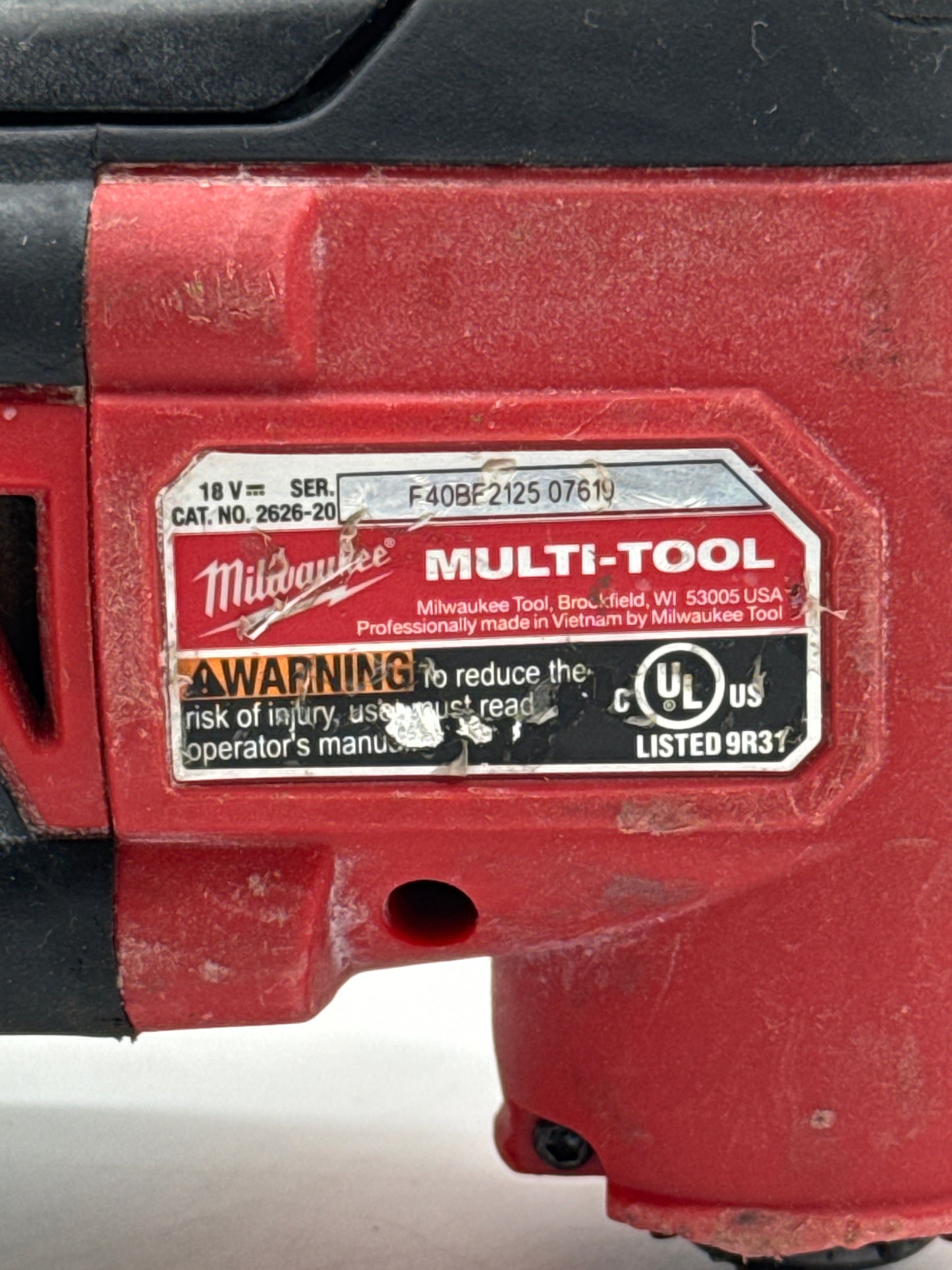 Milwaukee 2626-20 18V Cordless Multi-Tool Black - Used  (Tool Only)