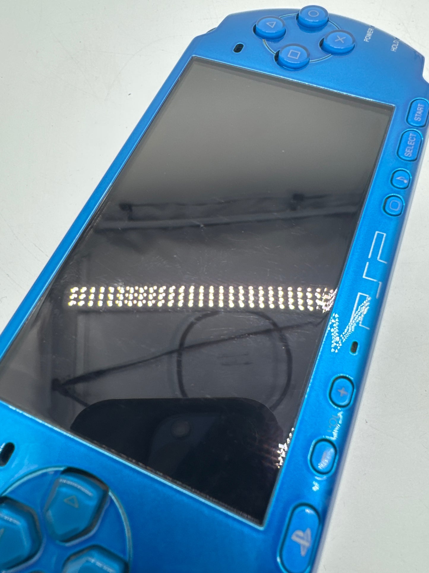 Sony PSP-3000 Blue Console #65 w/ 1200mAh Battery No Charger