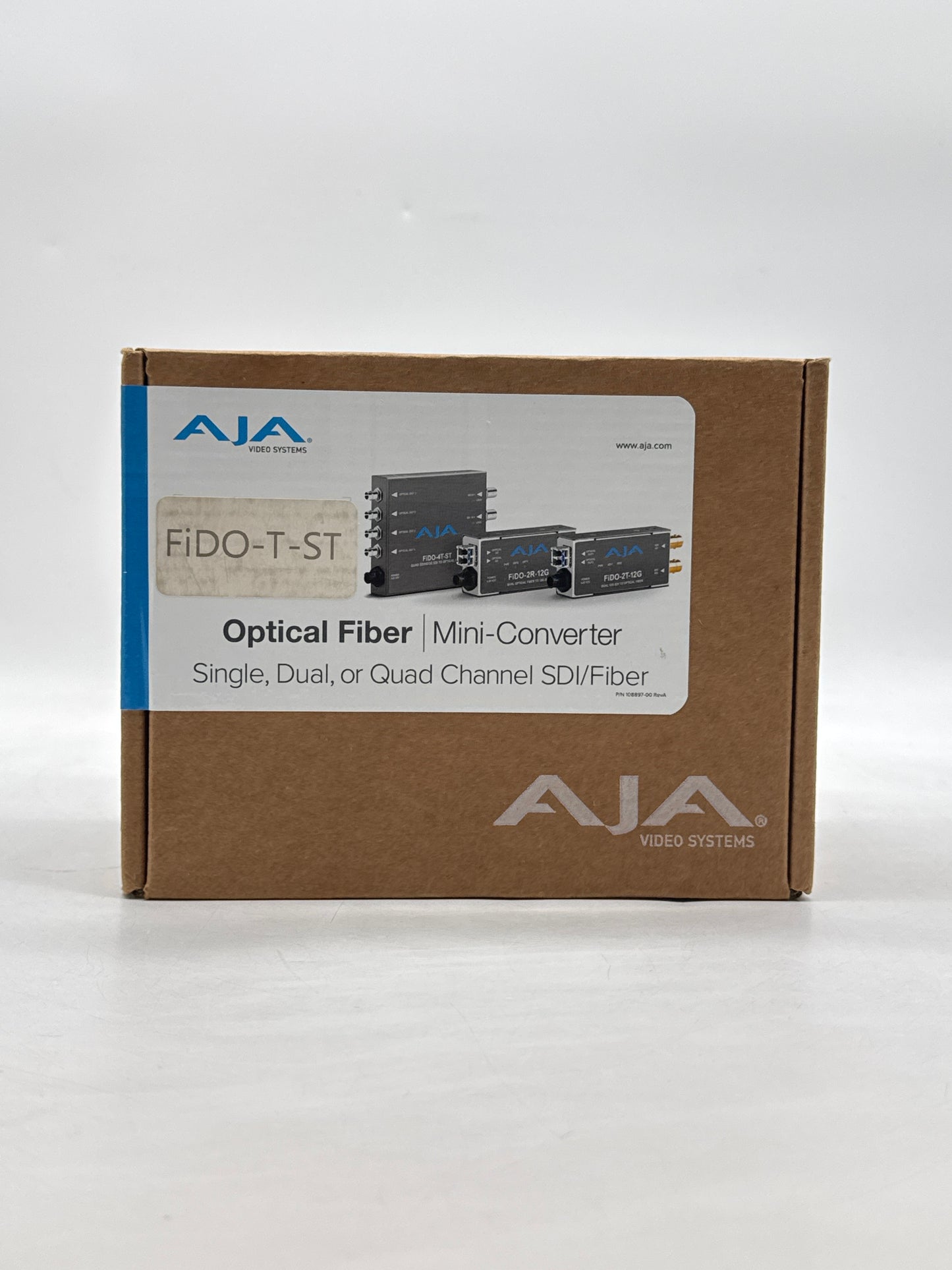 New AJA FIDO-T-ST 1-Channel 3G-SDI to Single-Mode ST Fiber Transmitter