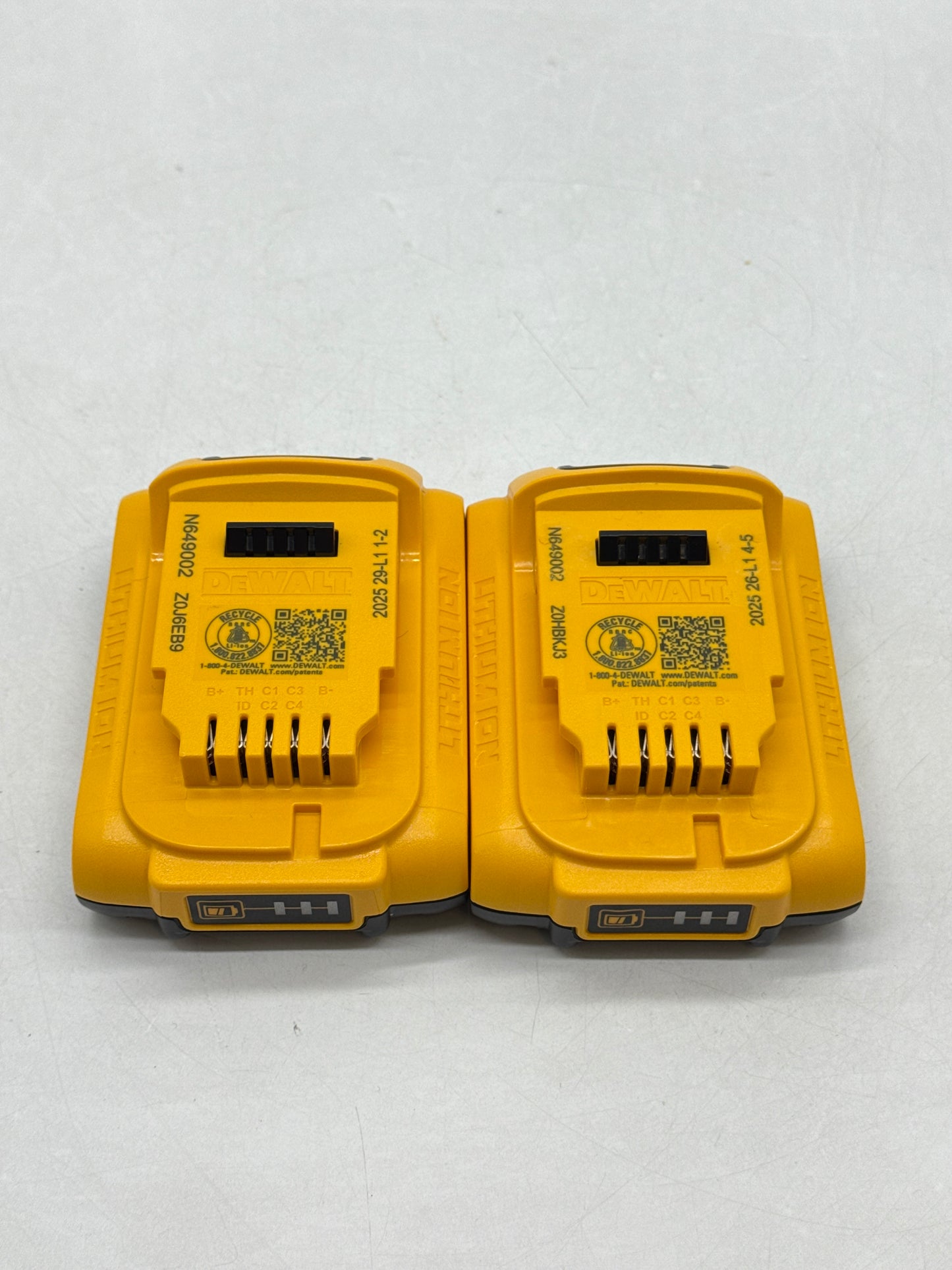 Lot of 2 Dewalt DCB203 20V Max 2AH Li-Ion Battery - New No Box