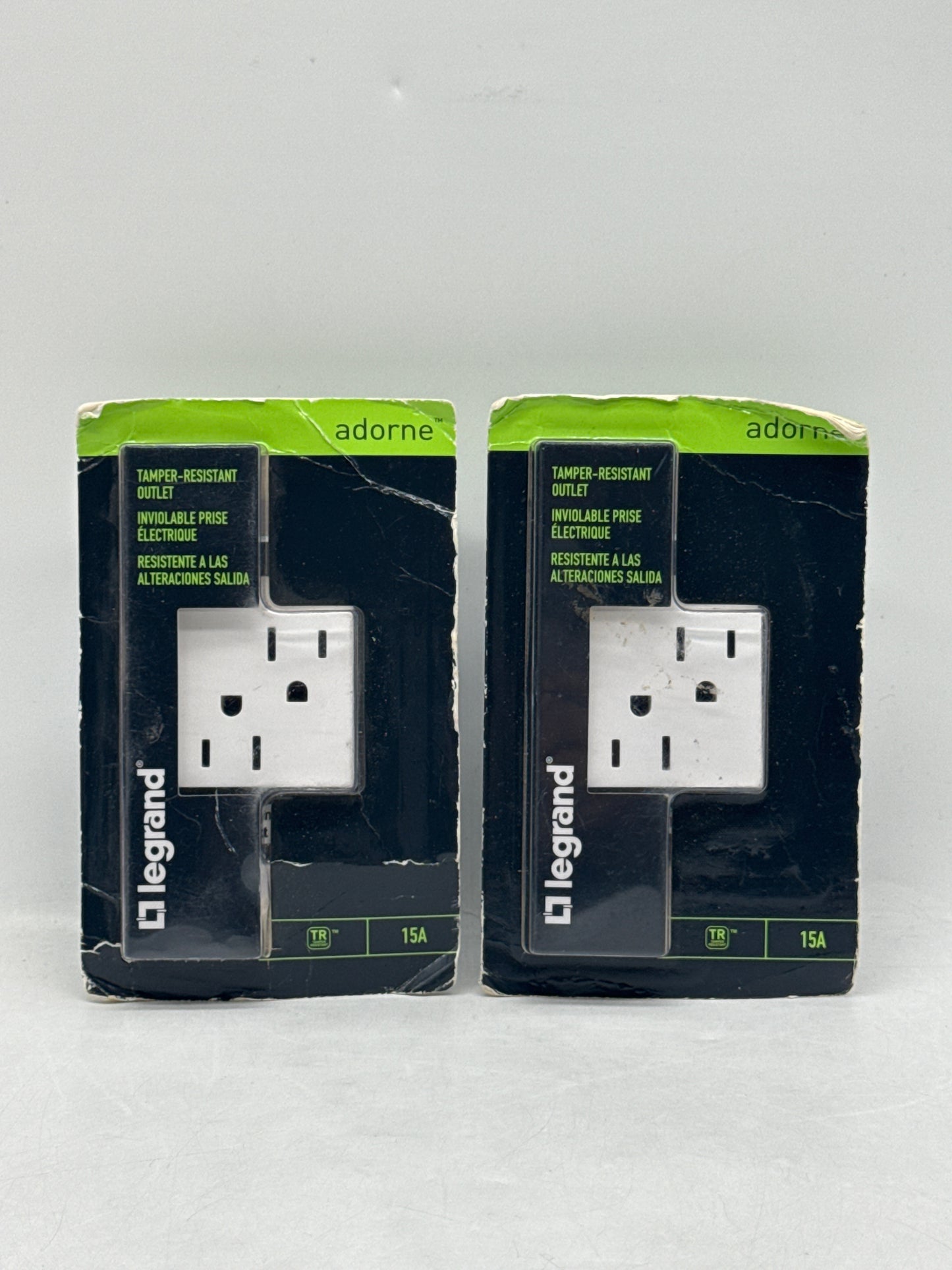 New Legrand Adorne ARTR152-W8 15A Tamper-Resistant Outlet White Finish - Lot of 2