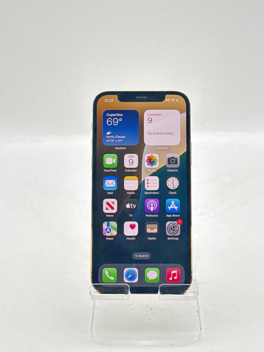 Unlocked Apple iPhone 13 Pro Max A2484 128GB Gold - BH 100% - Aftermarket Battery