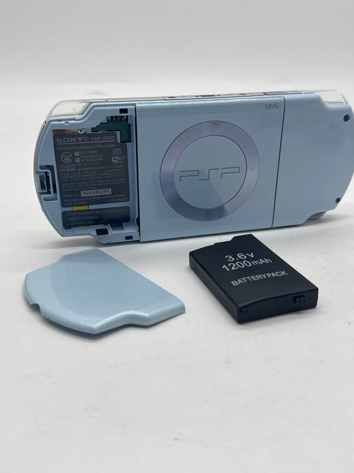 Sony PlayStation Portable PSP-2000 Felicia Blue Console #372 w/1200mAh Battery
