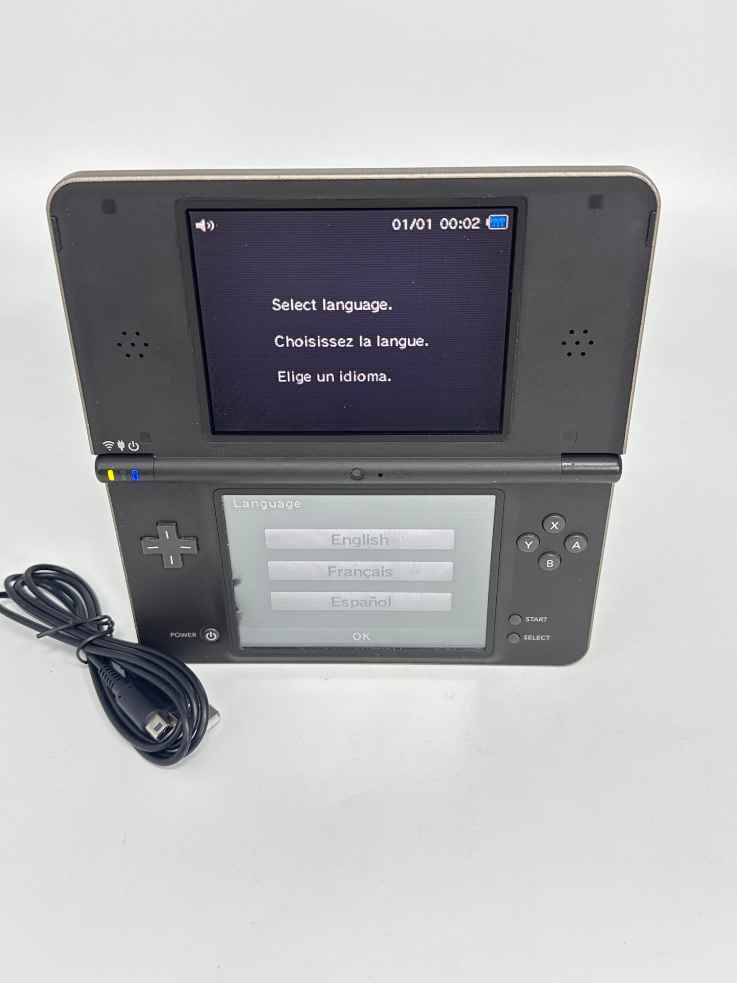 Nintendo DSi LL DS Dark Brown w/ Charger No Stylus Console #17