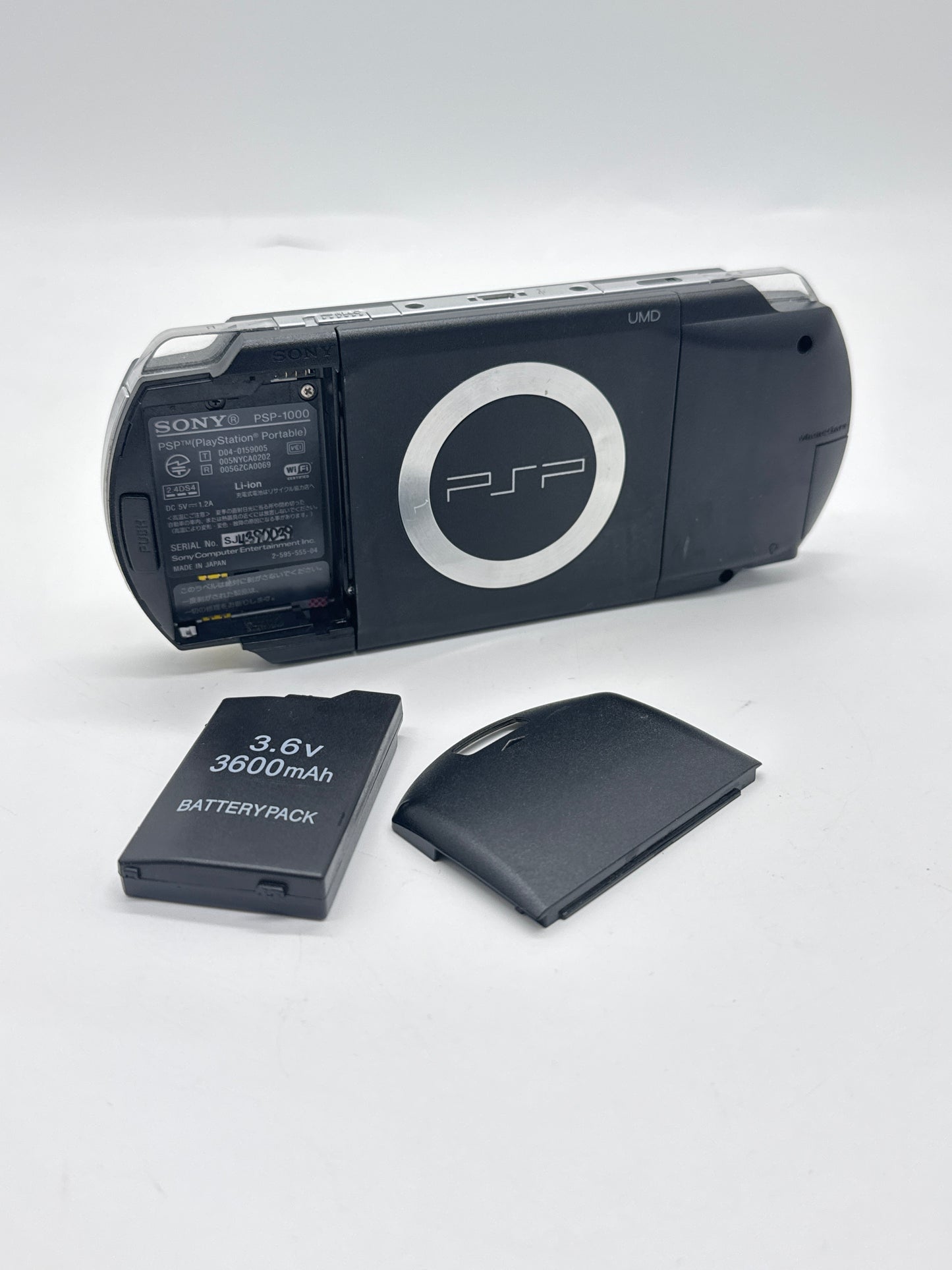 Sony PSP-1000 Piano Black Console #74 w/3600mAh Battery & No Charger